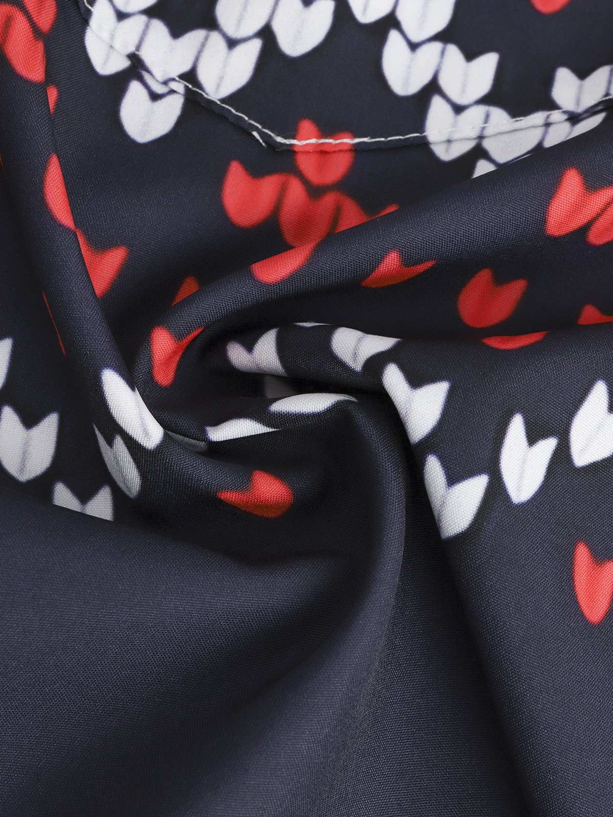 Christmas Chest Pocket Short Sleeve Hawaiian Shirt