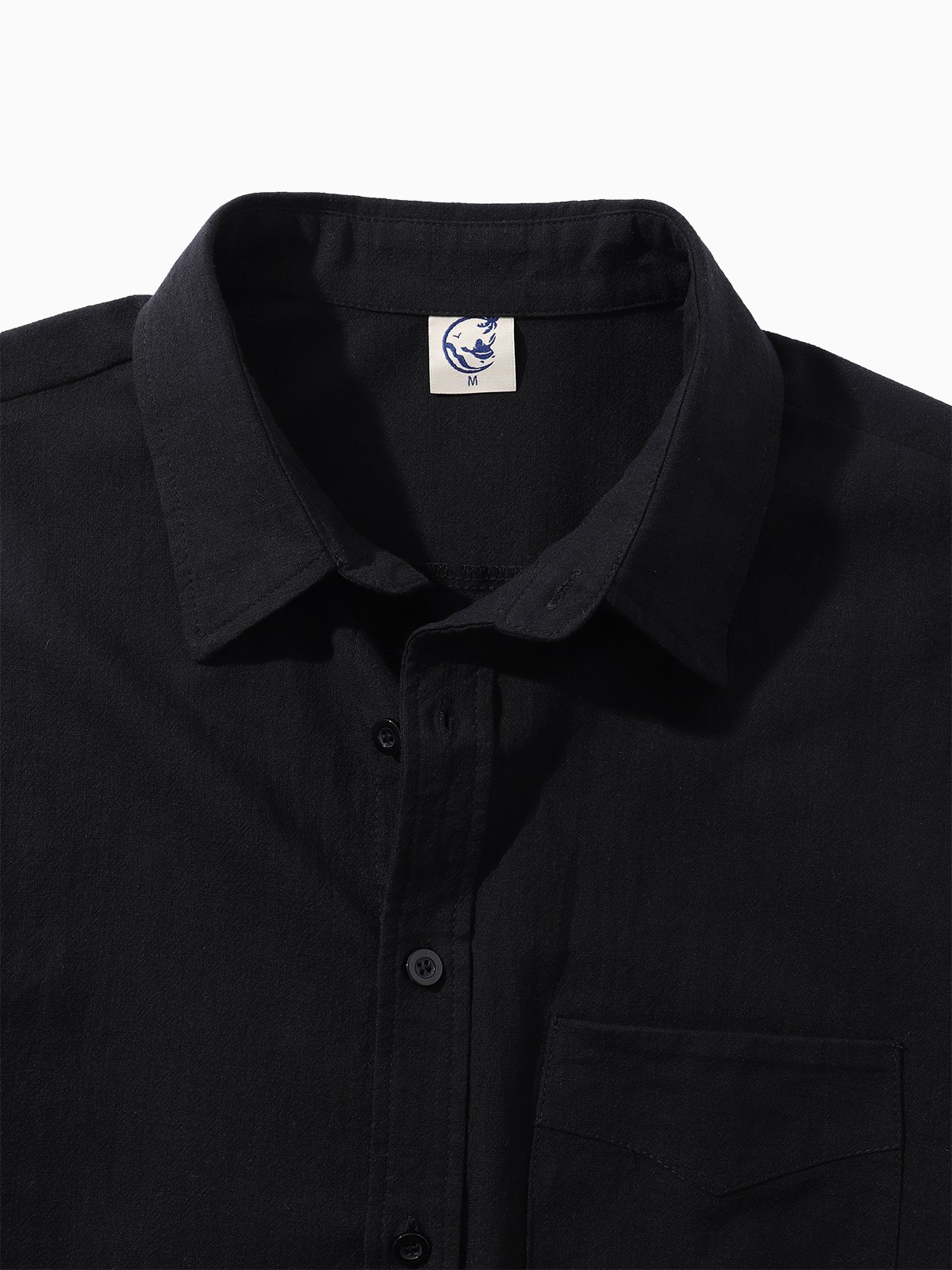 Men's Cotton  Casual Pocket Long Sleeve Shirt