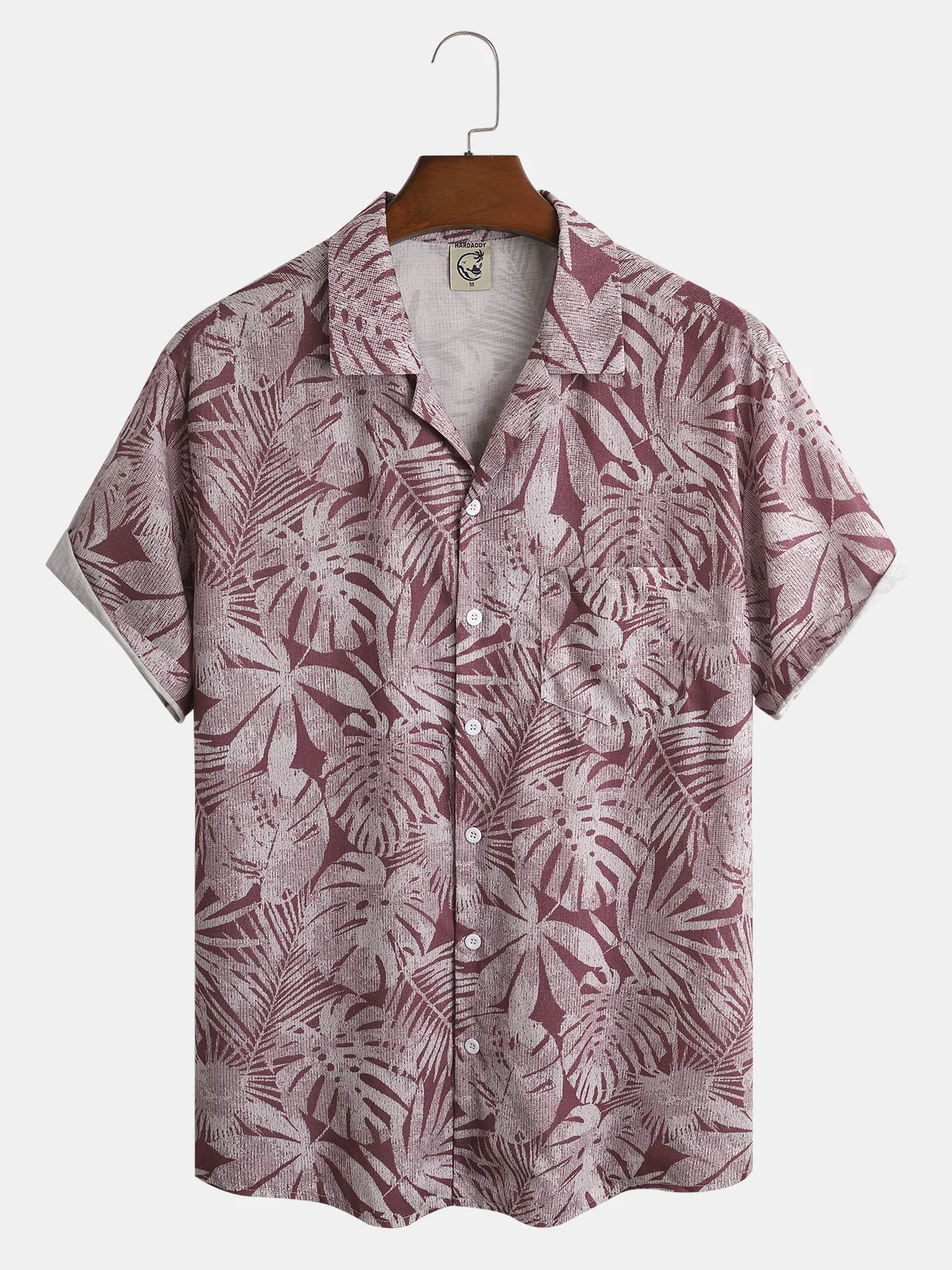 Hawaiian Floral Chest Pocket Short Sleeve Resort Shirt