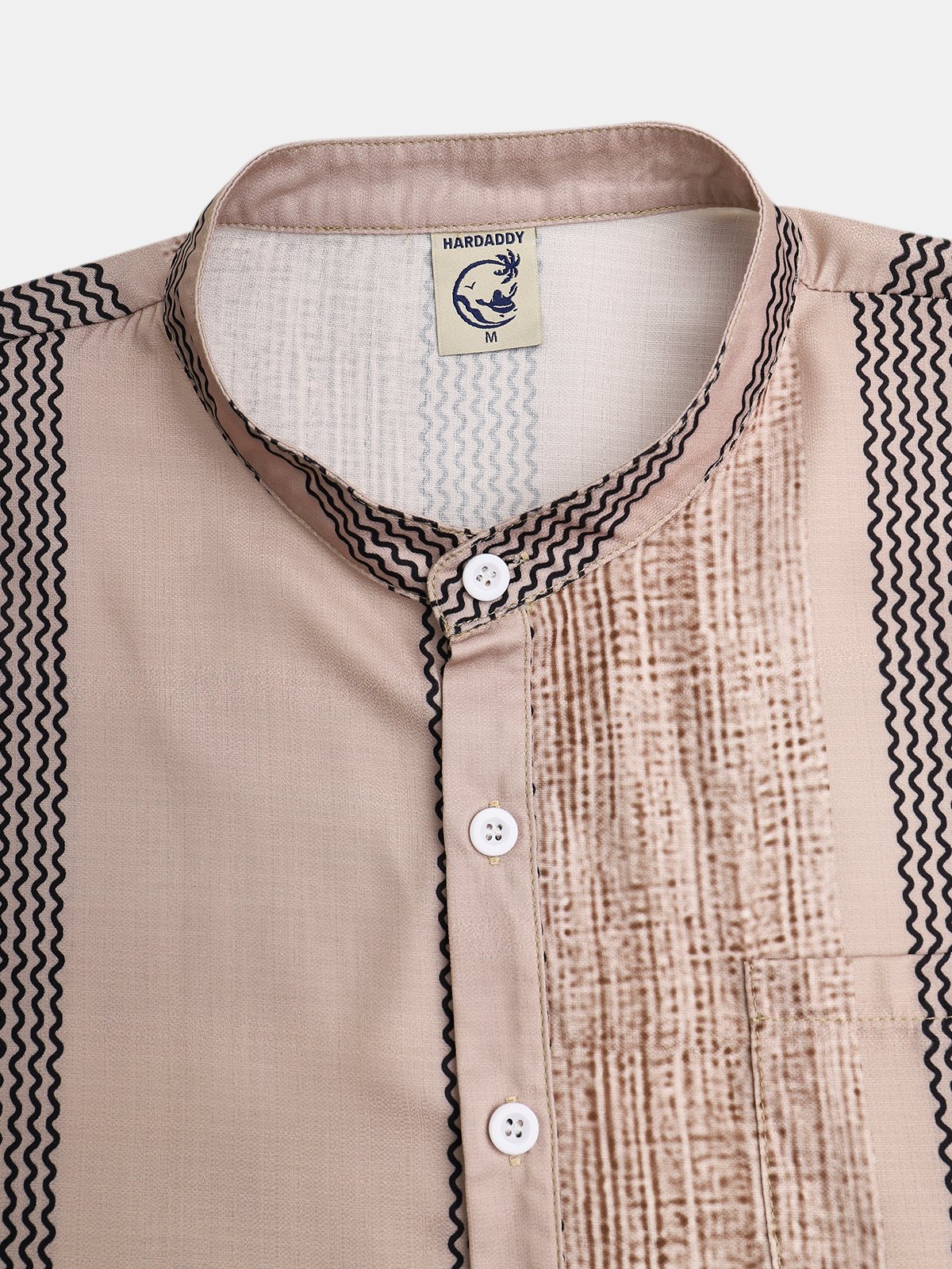 Striped Chest Pocket Short Sleeve Shirt