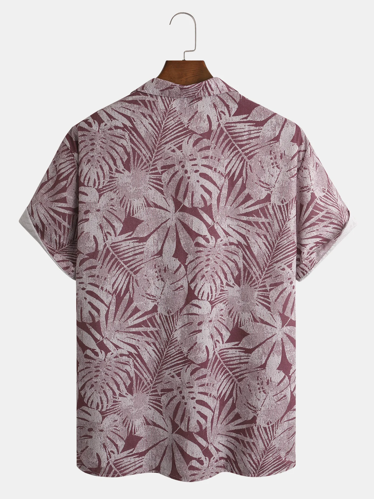 Hawaiian Floral Chest Pocket Short Sleeve Resort Shirt