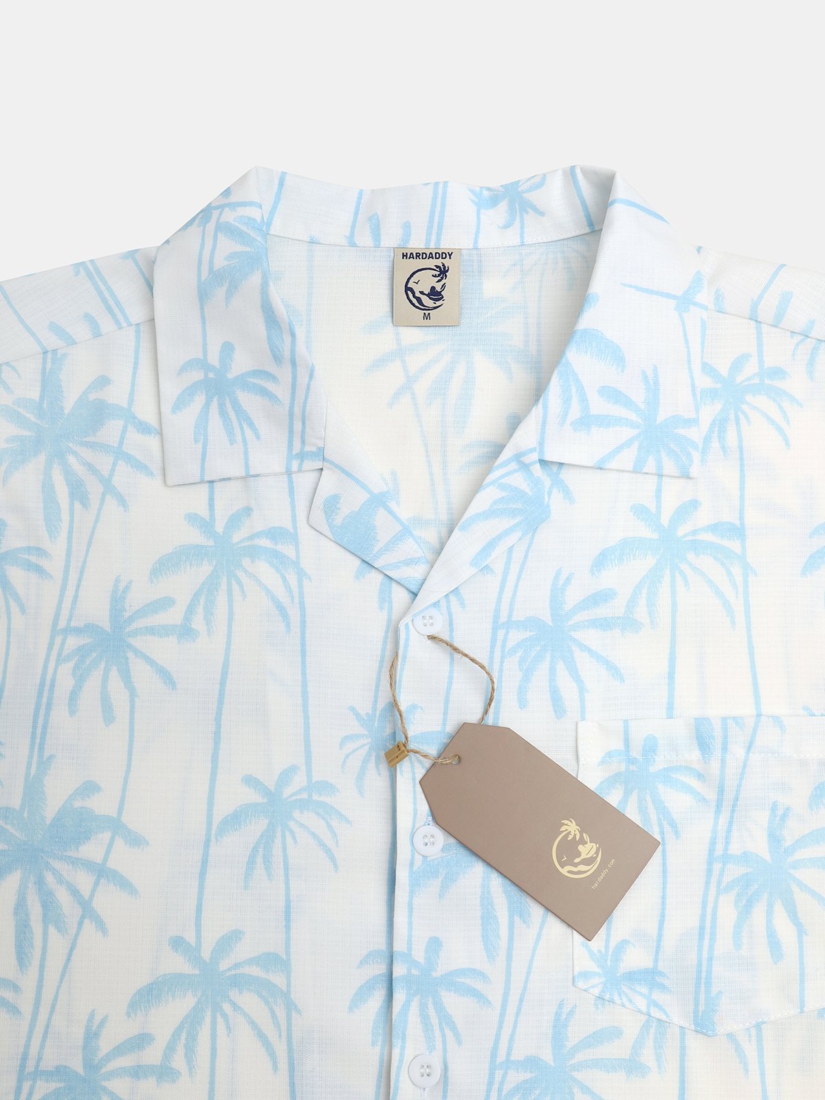 Coconut Tree Chest Pocket Short Sleeve Aloha Shirt