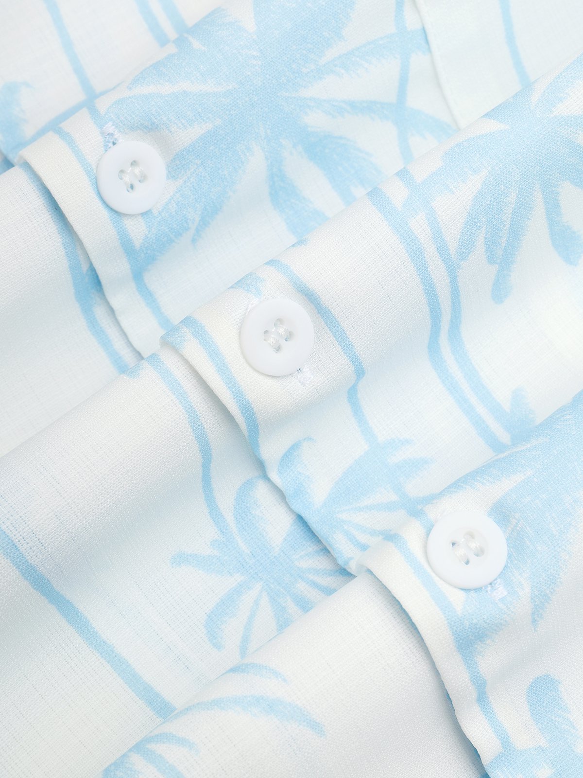 Coconut Tree Chest Pocket Short Sleeve Aloha Shirt