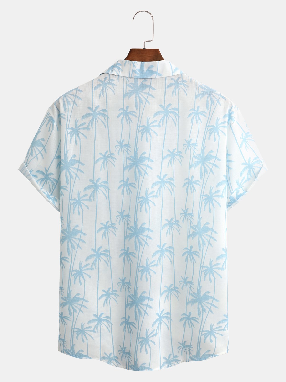 Coconut Tree Chest Pocket Short Sleeve Aloha Shirt