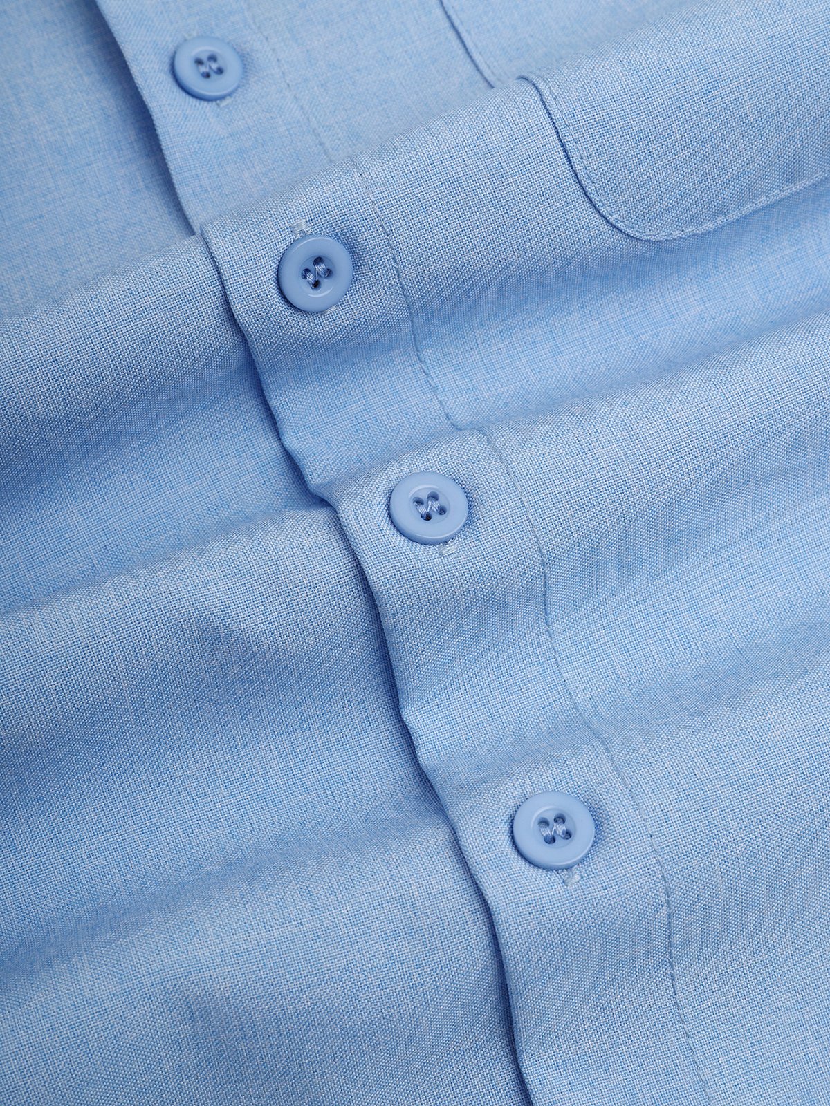 Plaid Panel Short Sleeve Casual Shirt