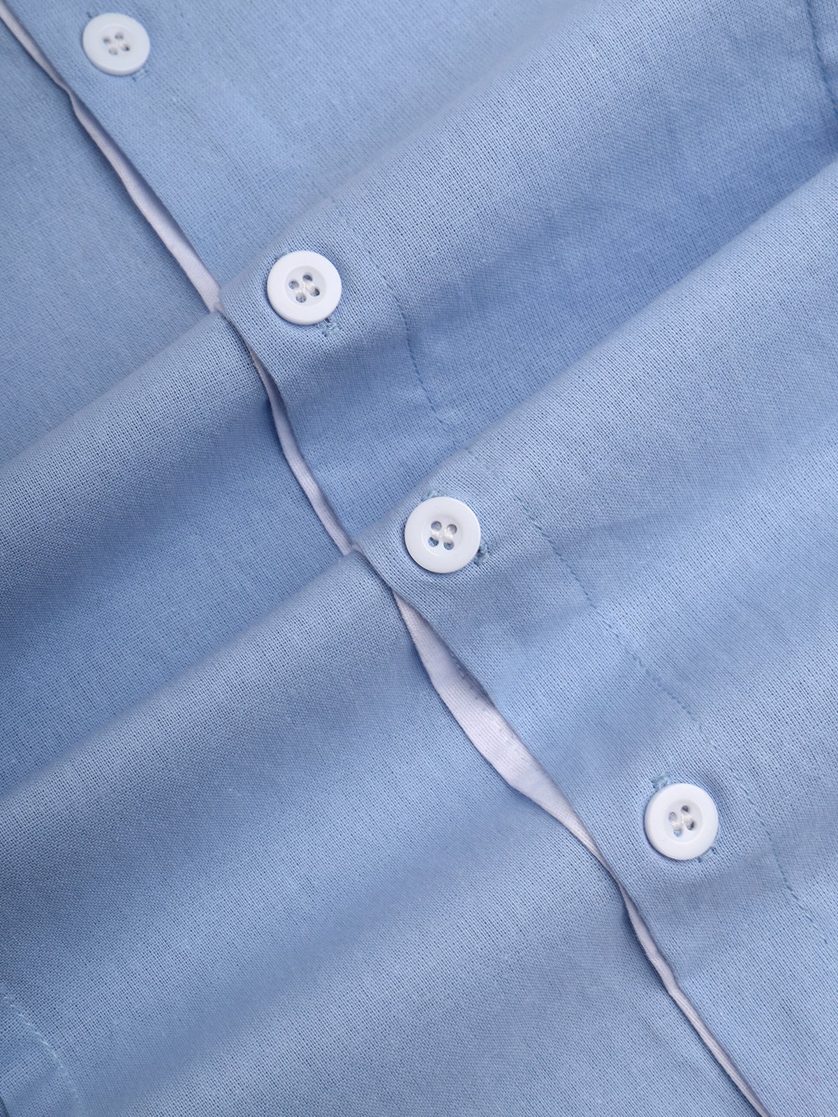 Color Block Short Sleeve Guayabera Shirt