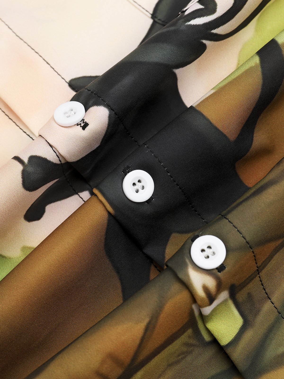 Men's Halloween Print Short Sleeve Hawaiian Shirt with Chest Pocket