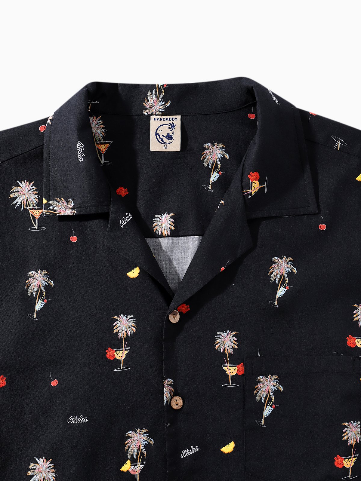 Hardaddy® Cotton Coconut Tree Chest Pocket Resort Shirt