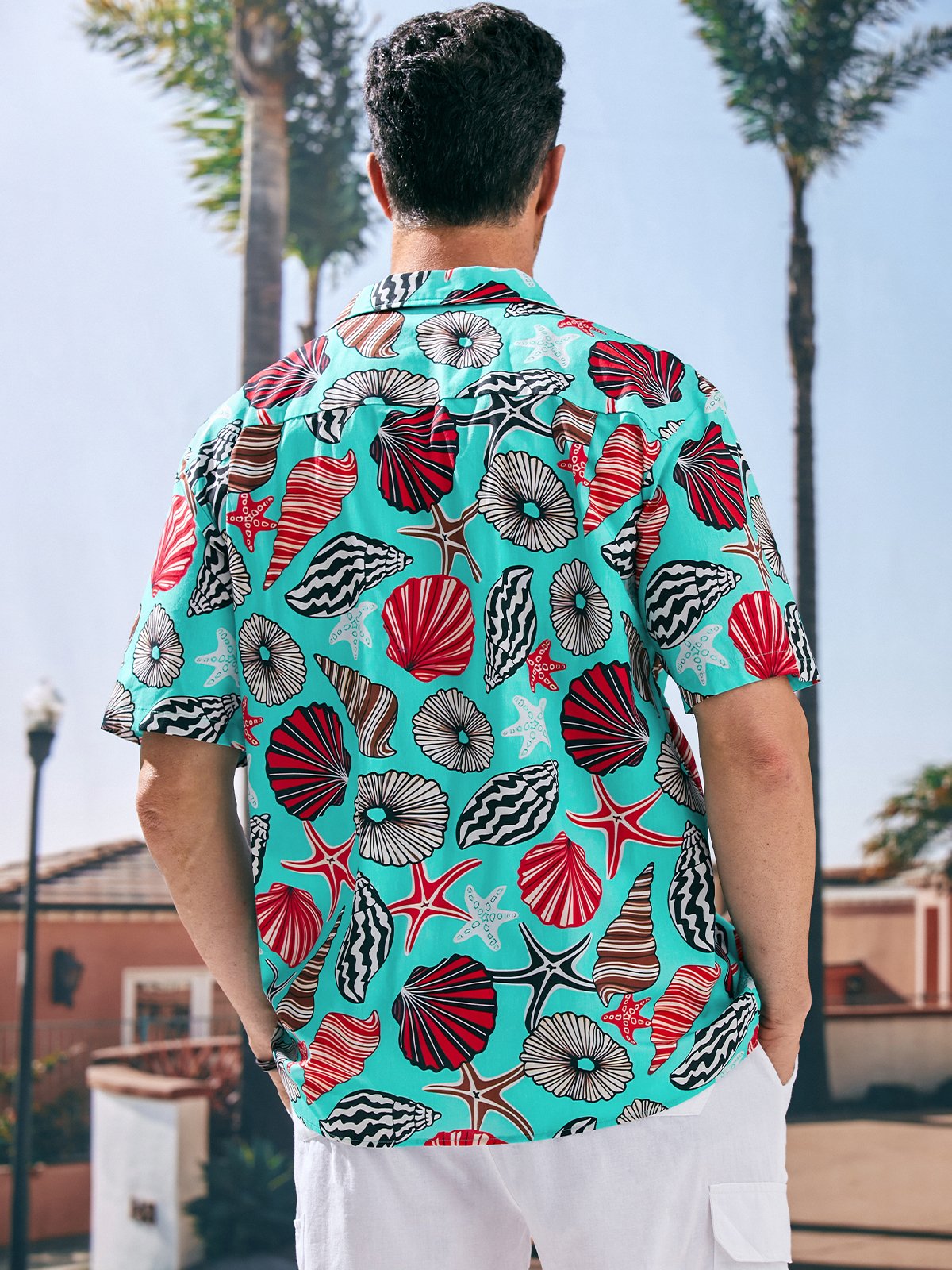 Hardaddy® Cotton Marine Elements Chest Pocket Aloha Shirt