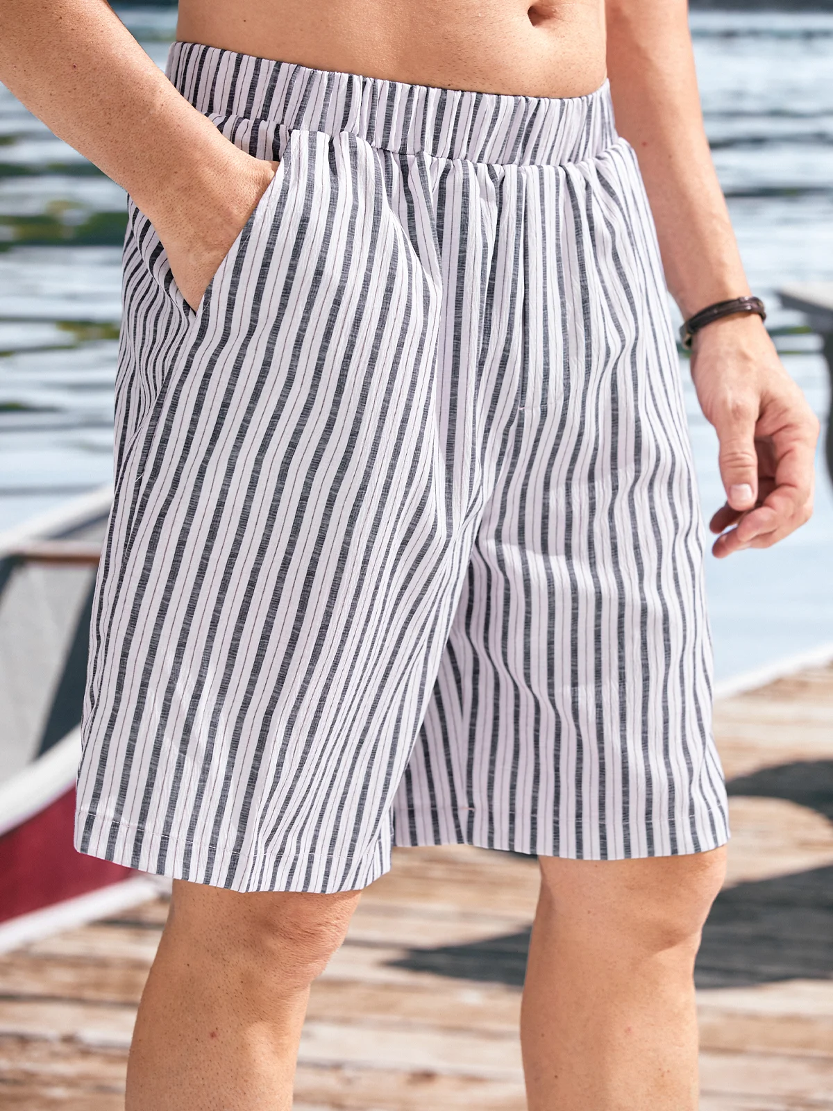 Men's Bubble Wrinkle Casual Shorts