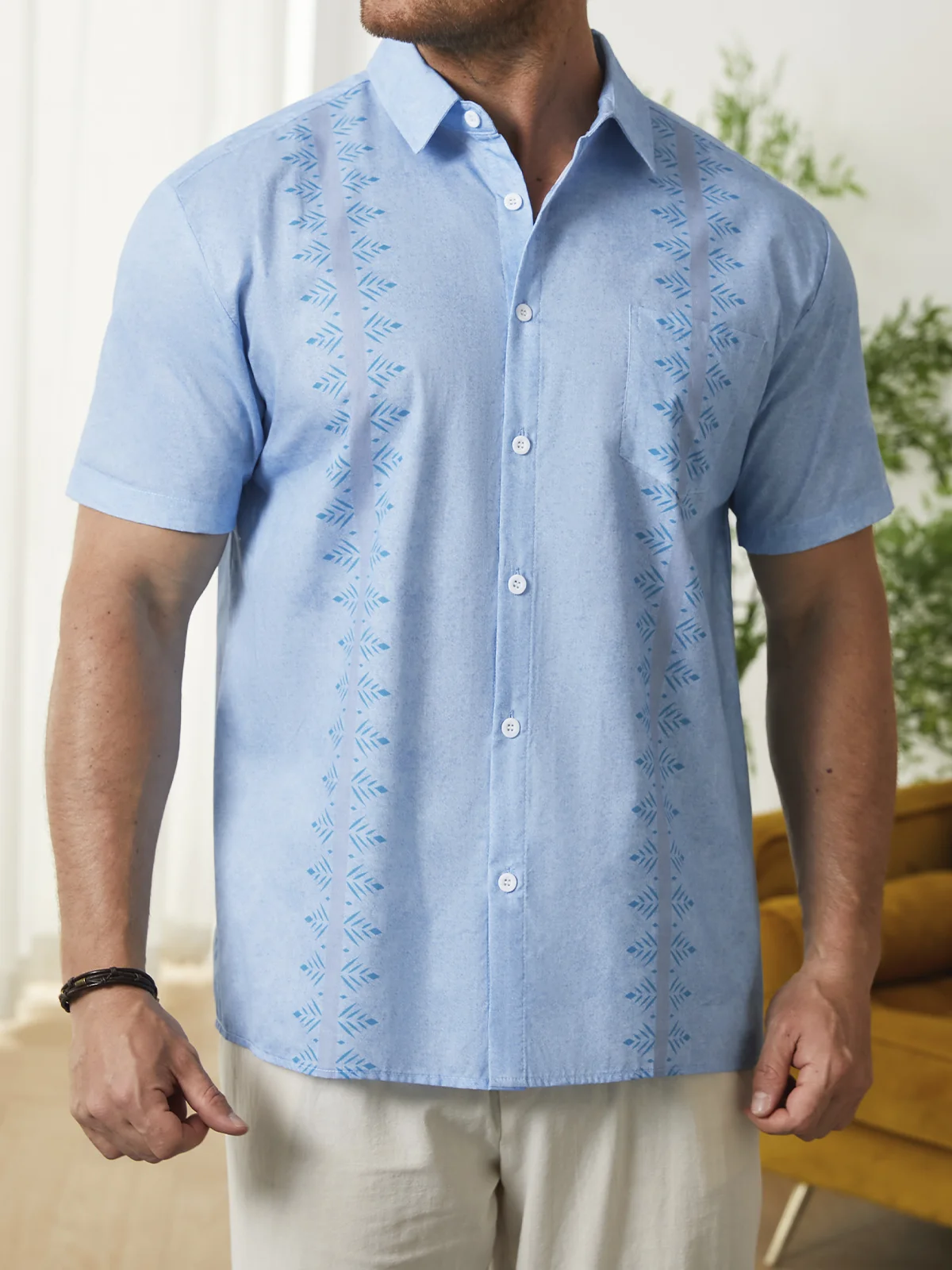 Hardaddy®Cotton Floral Short Sleeve Bowling Shirt