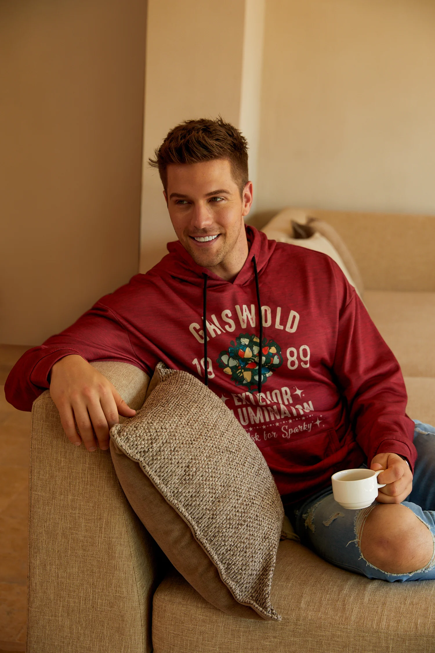 Christmas Text Letters Hoodie Sweatshirt