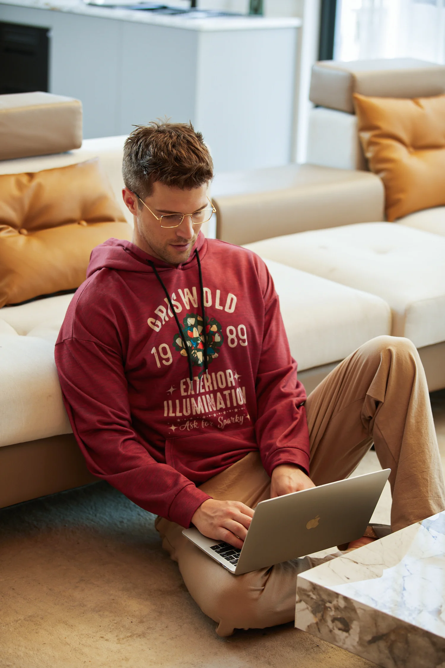 Christmas Text Letters Hoodie Sweatshirt