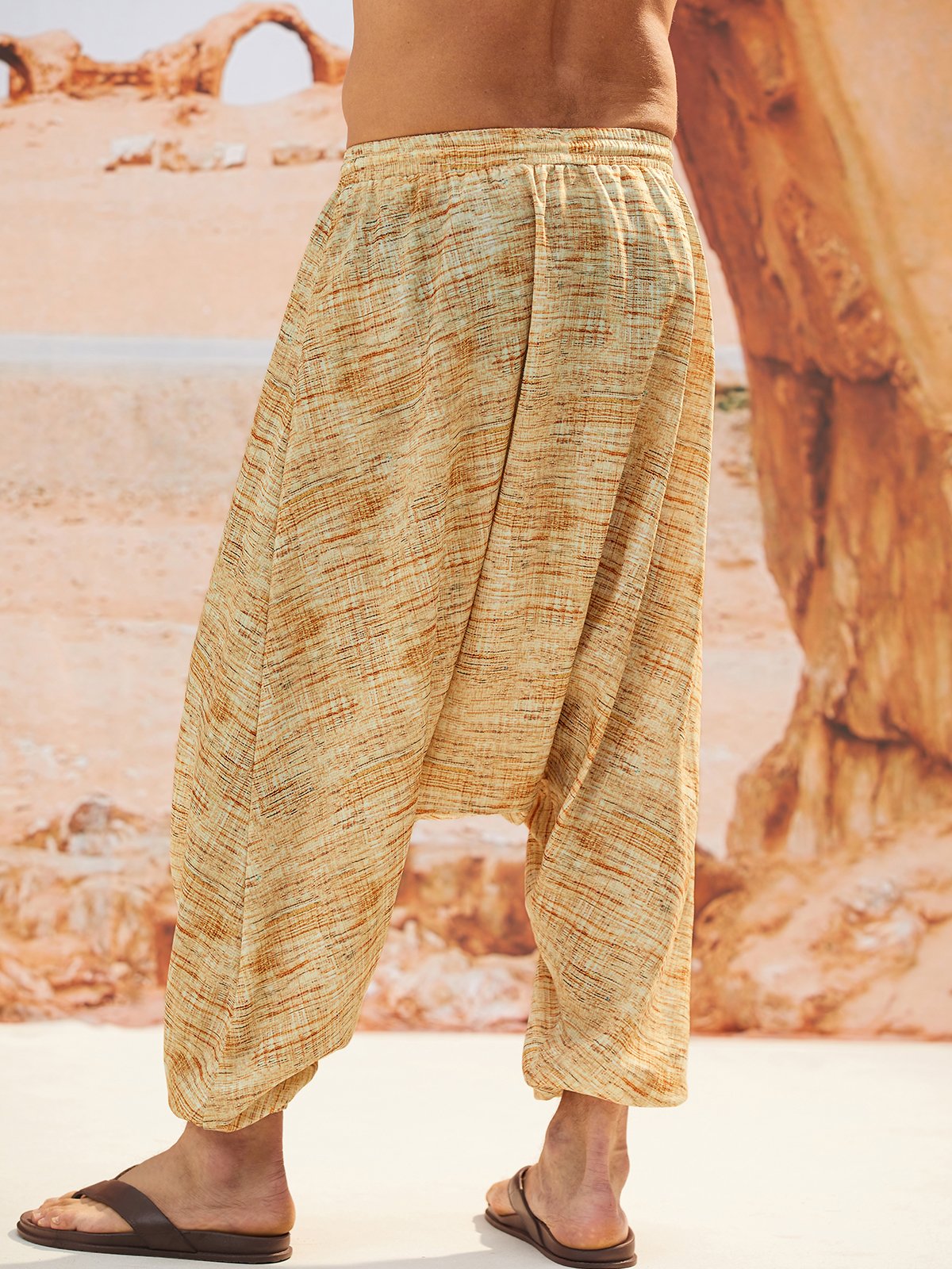 Casual Drawing Harem Pants