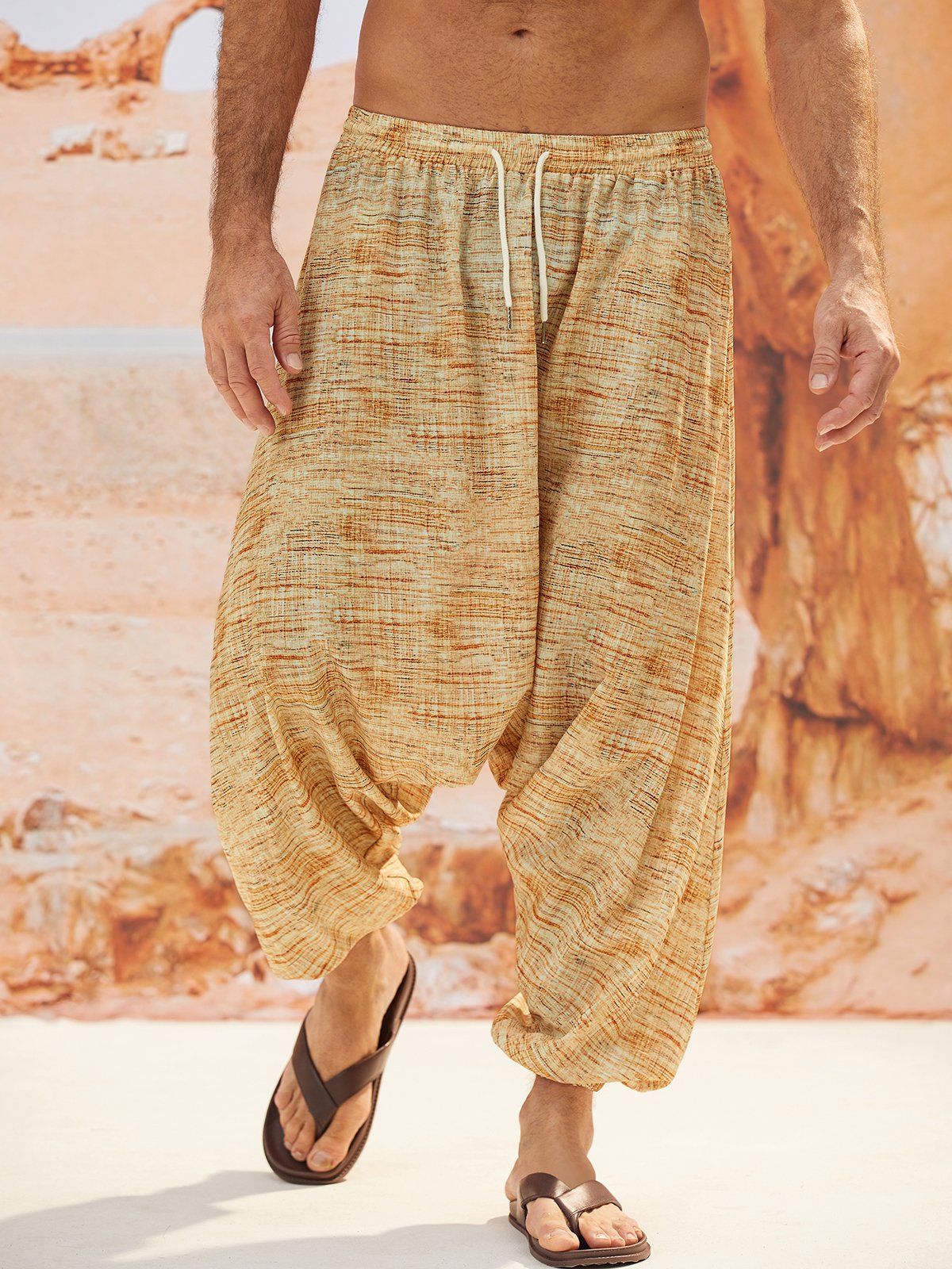 Casual Drawing Harem Pants