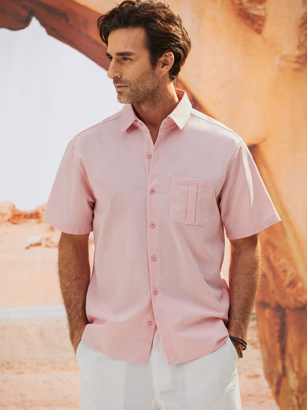 Hardaddy® Cotton Beer Phone Pocket Outdoor Shirt