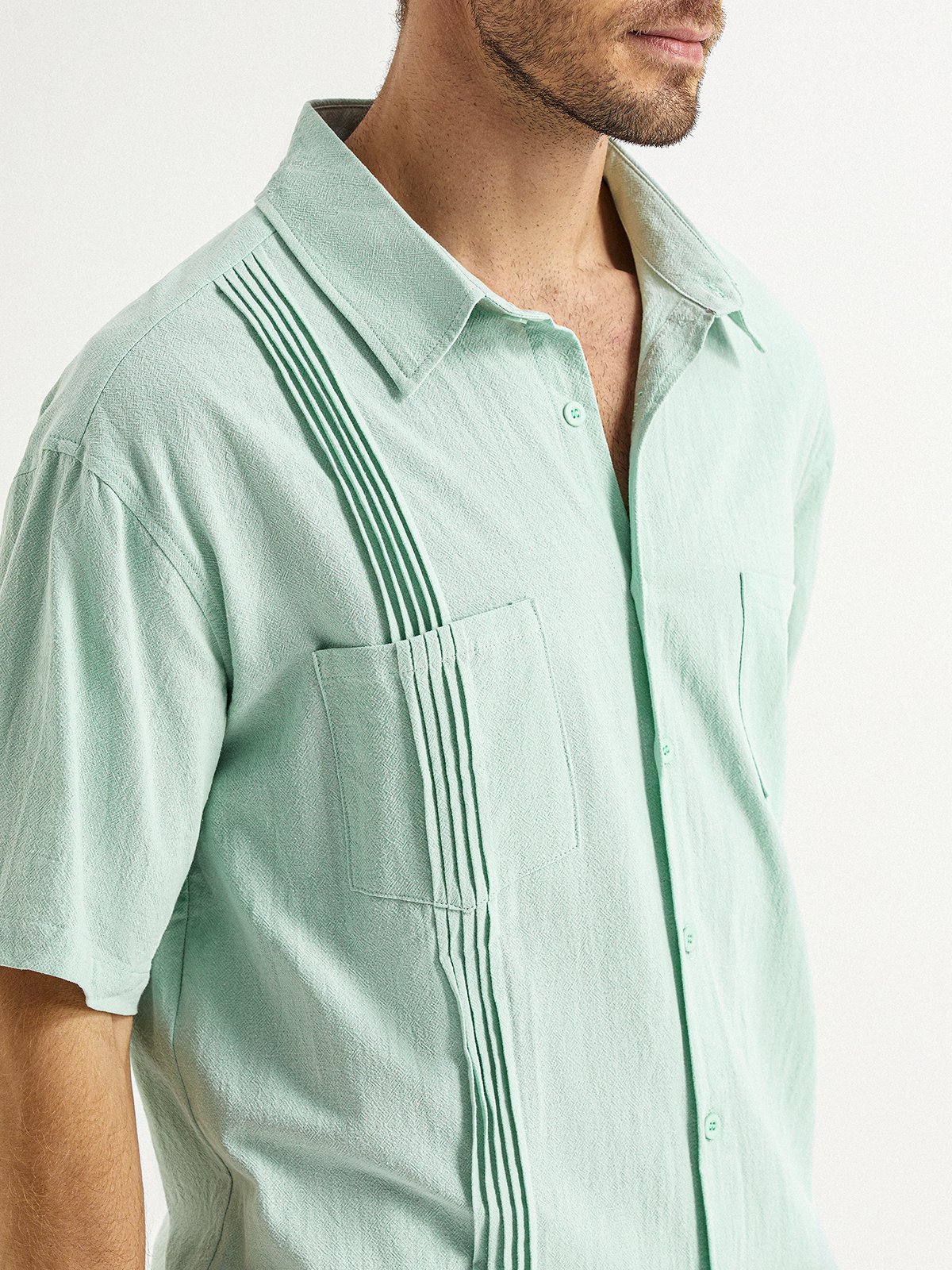 Hardaddy® Cotton Pleated Guayabera Shirt