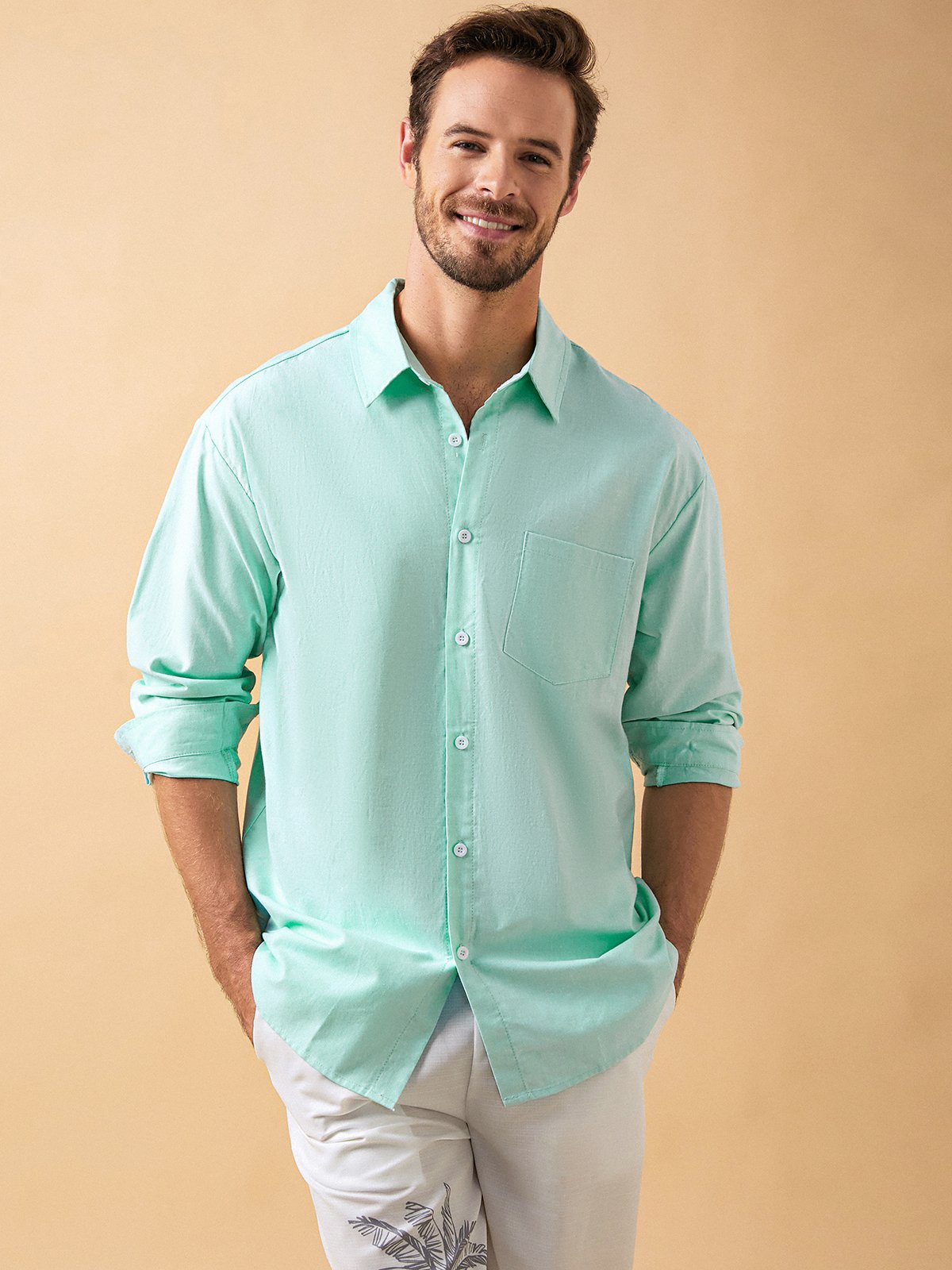 Cotton Plain Classic Shirt