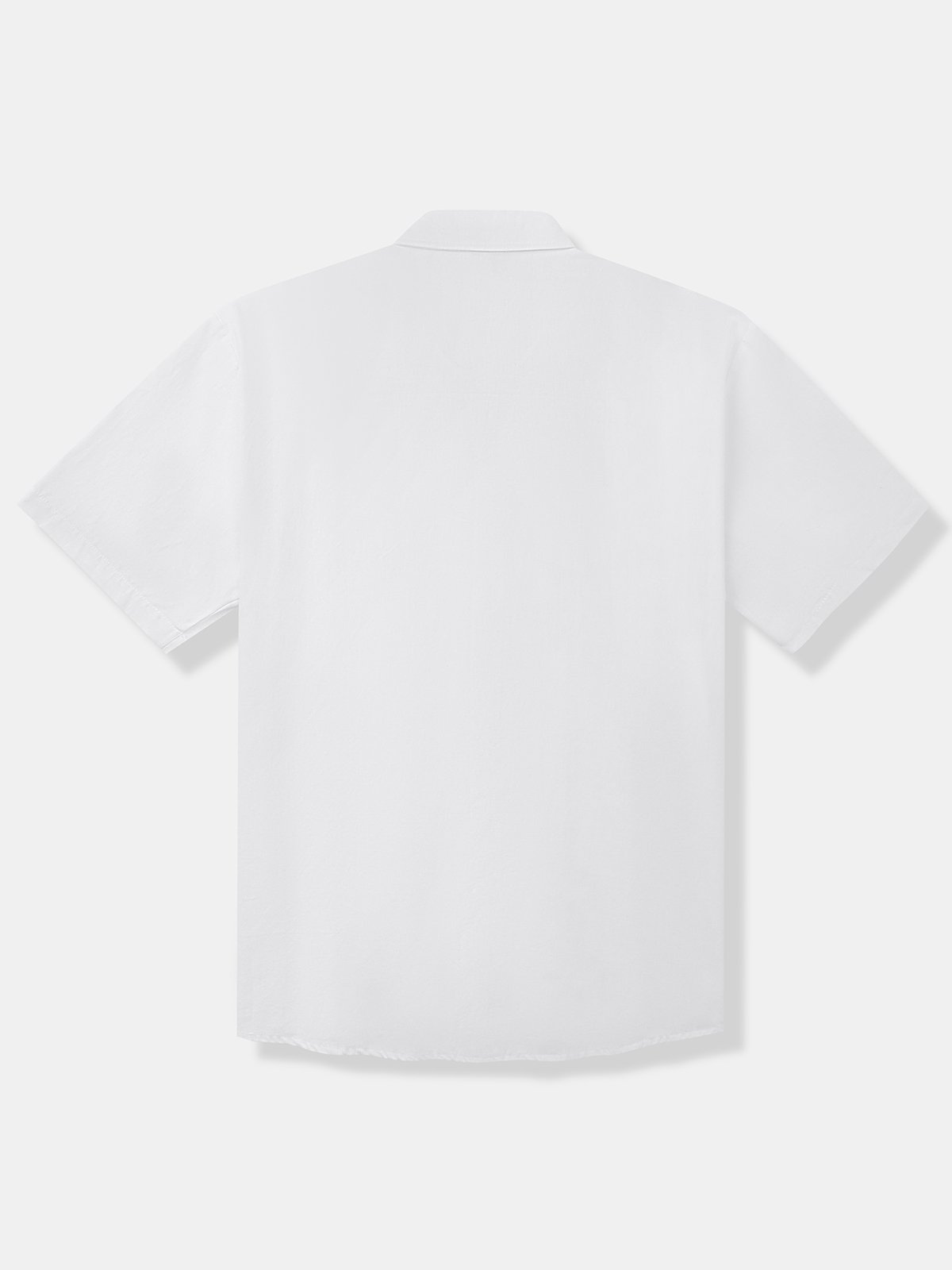 Geometric Stripes Contrast Color Chest Pocket Short Sleeve Casual Shirt