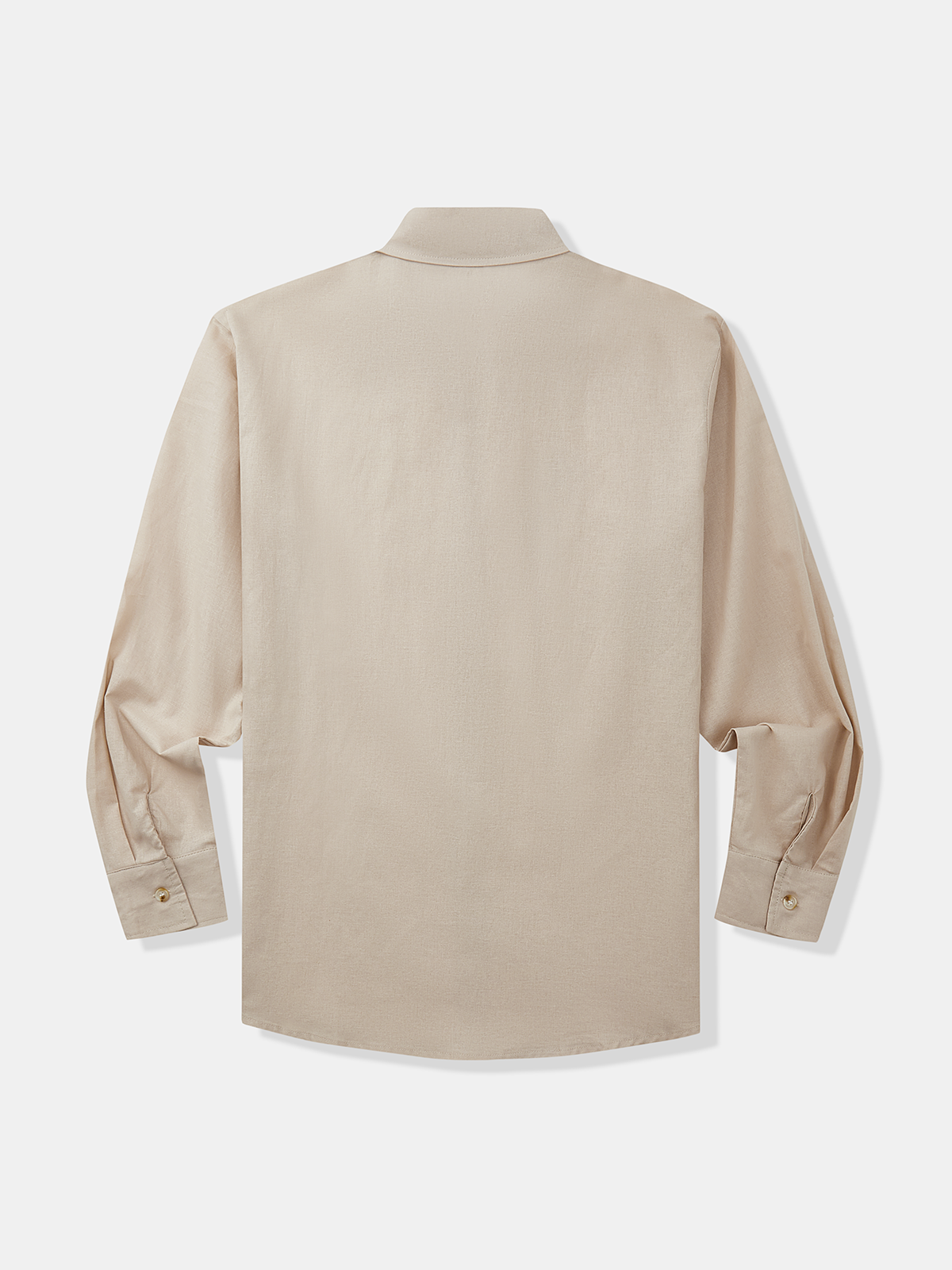 Cotton Coconut Tree Print Long Sleeve Casual Shirt