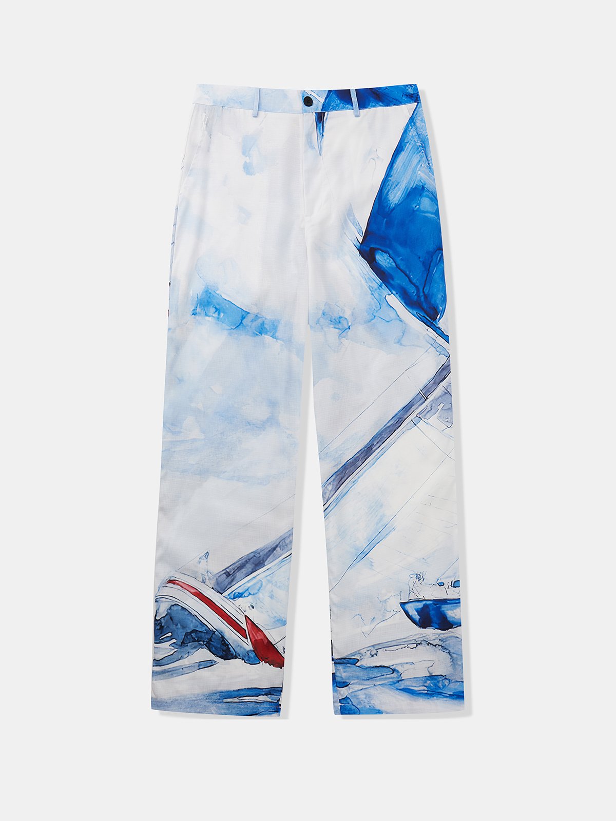 Abstract Print Casual Pants