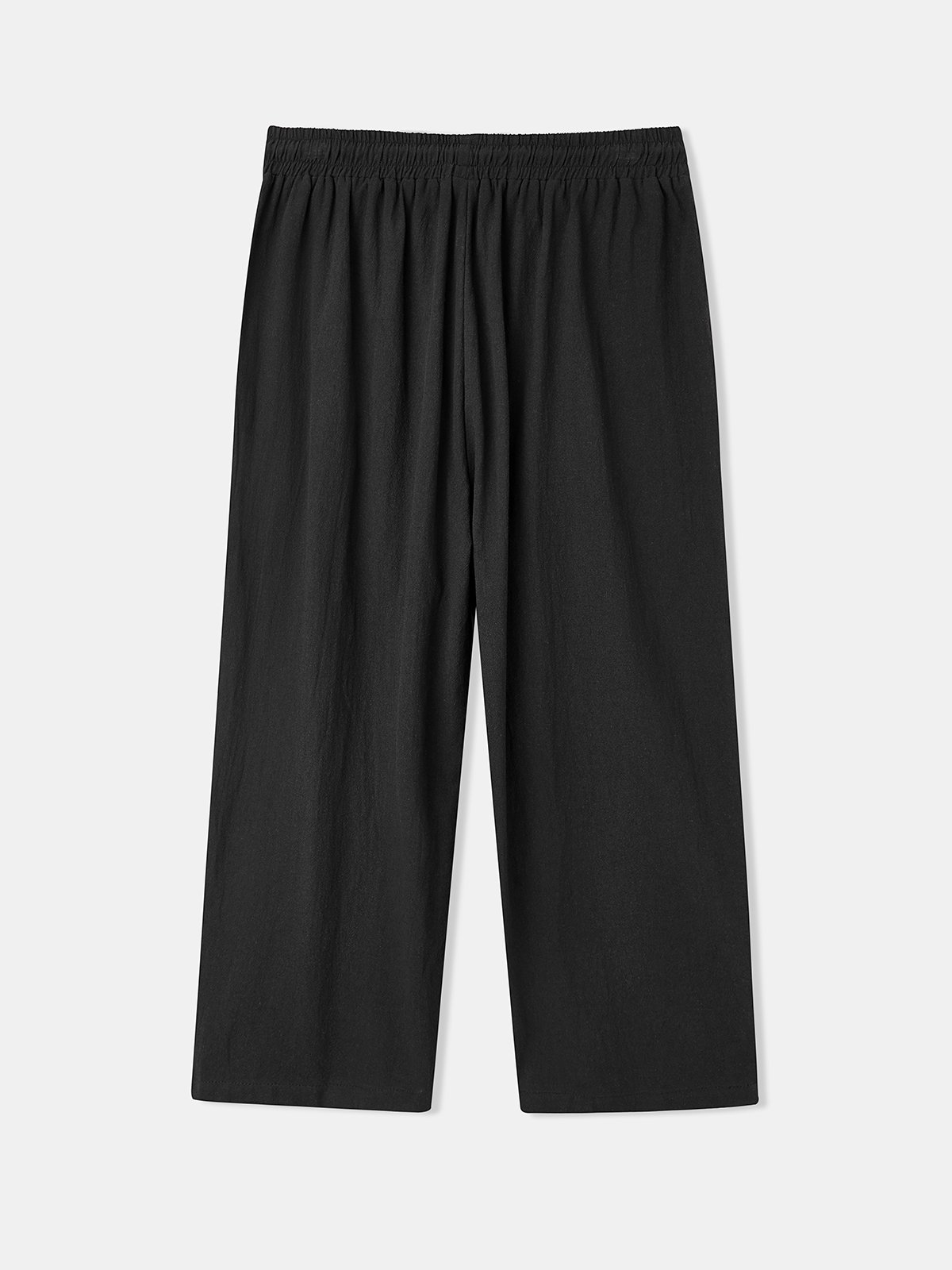 Cotton Elastic-Waist Pants