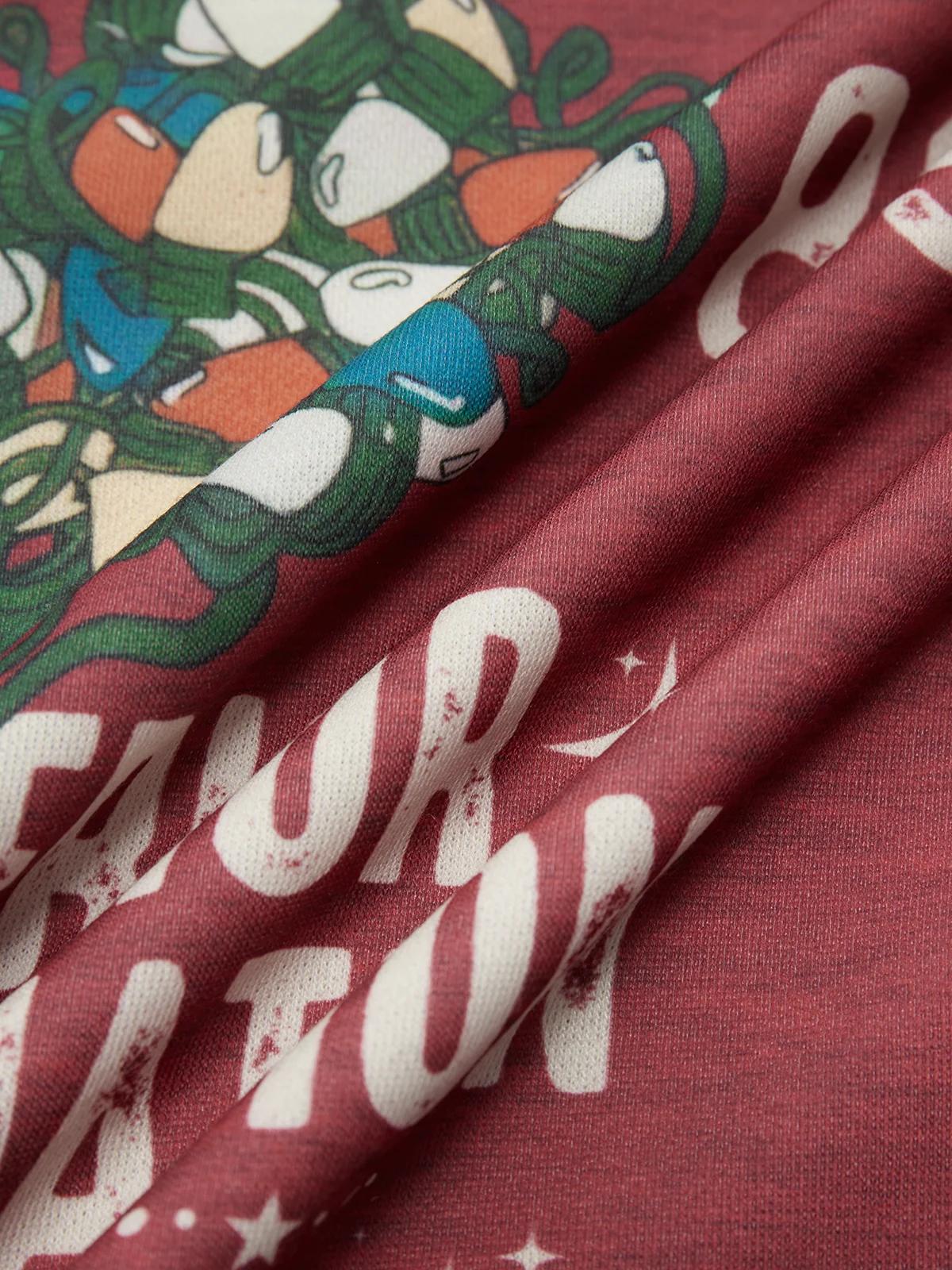 Christmas Text Letters Hoodie Sweatshirt