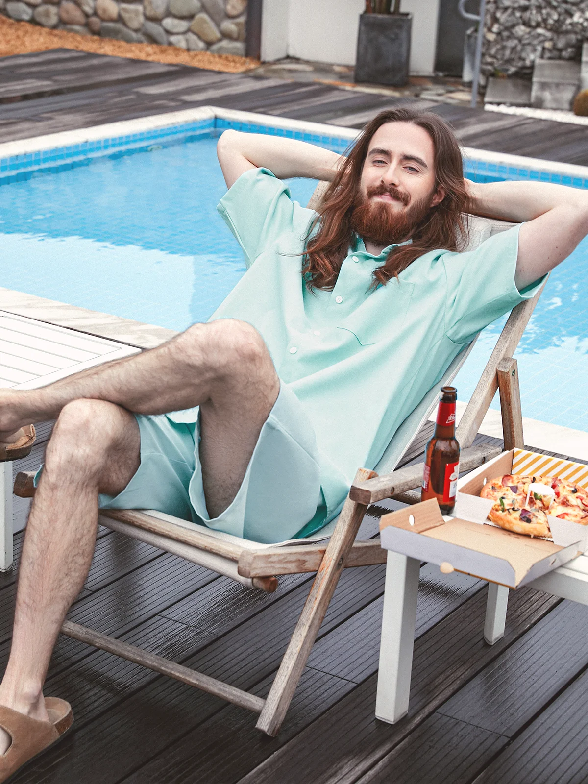 Cotton Plain Casual Bermuda