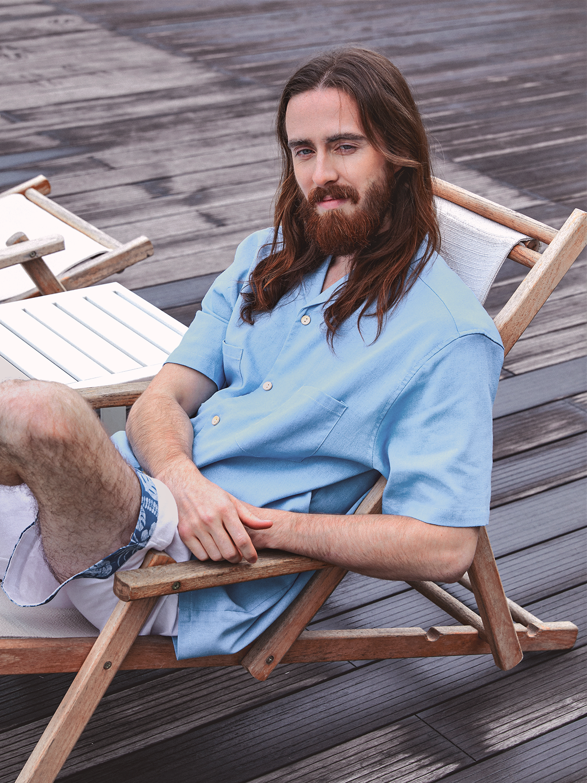 Tropical Cotton Bermuda Shorts