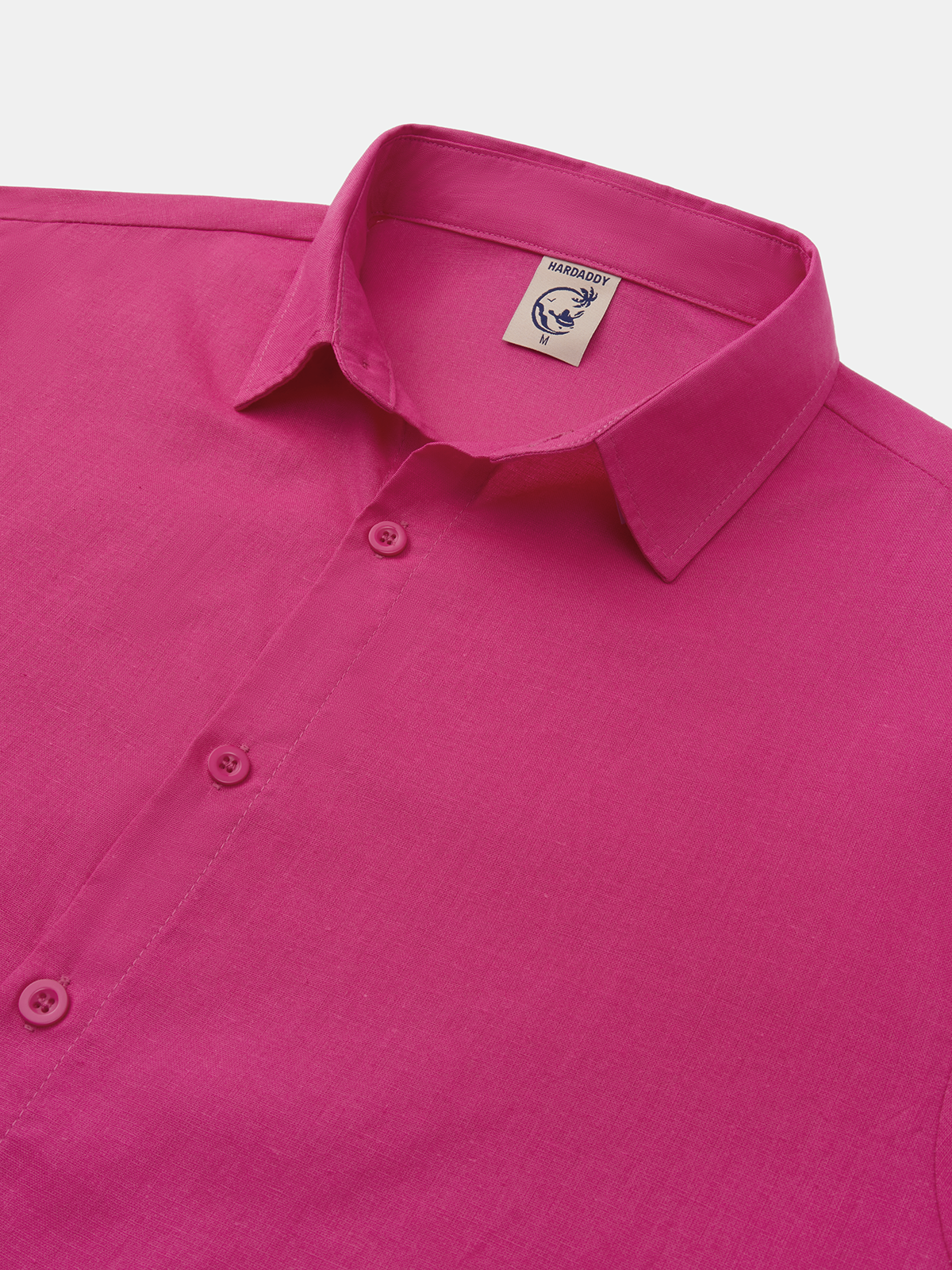 Cotton Plain Long Sleeve Casual Shirt