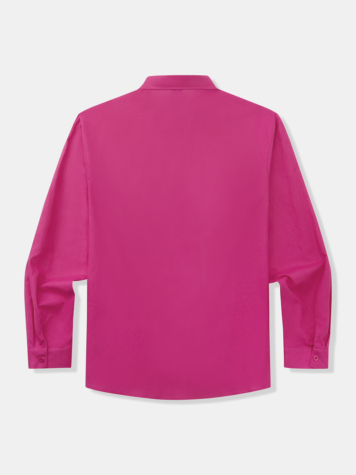 Cotton Plain Long Sleeve Casual Shirt