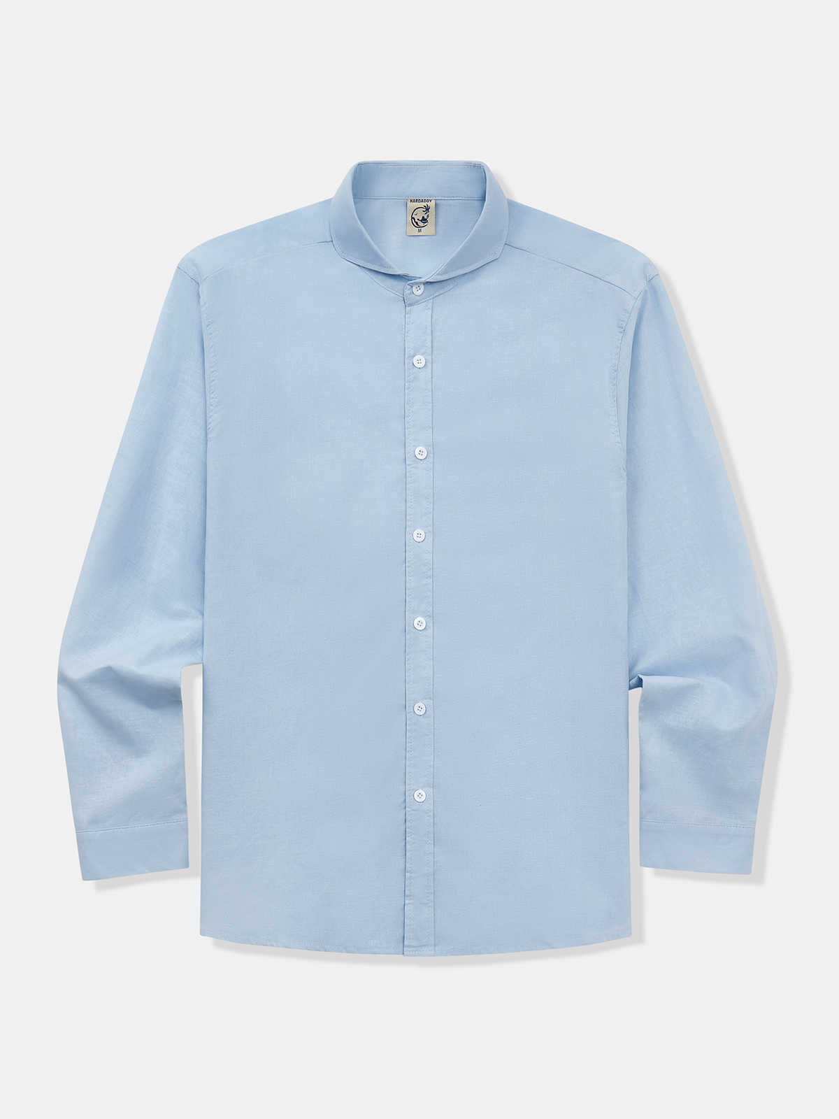 Plain Cotton And Linen Long Sleeve Casual Shirt
