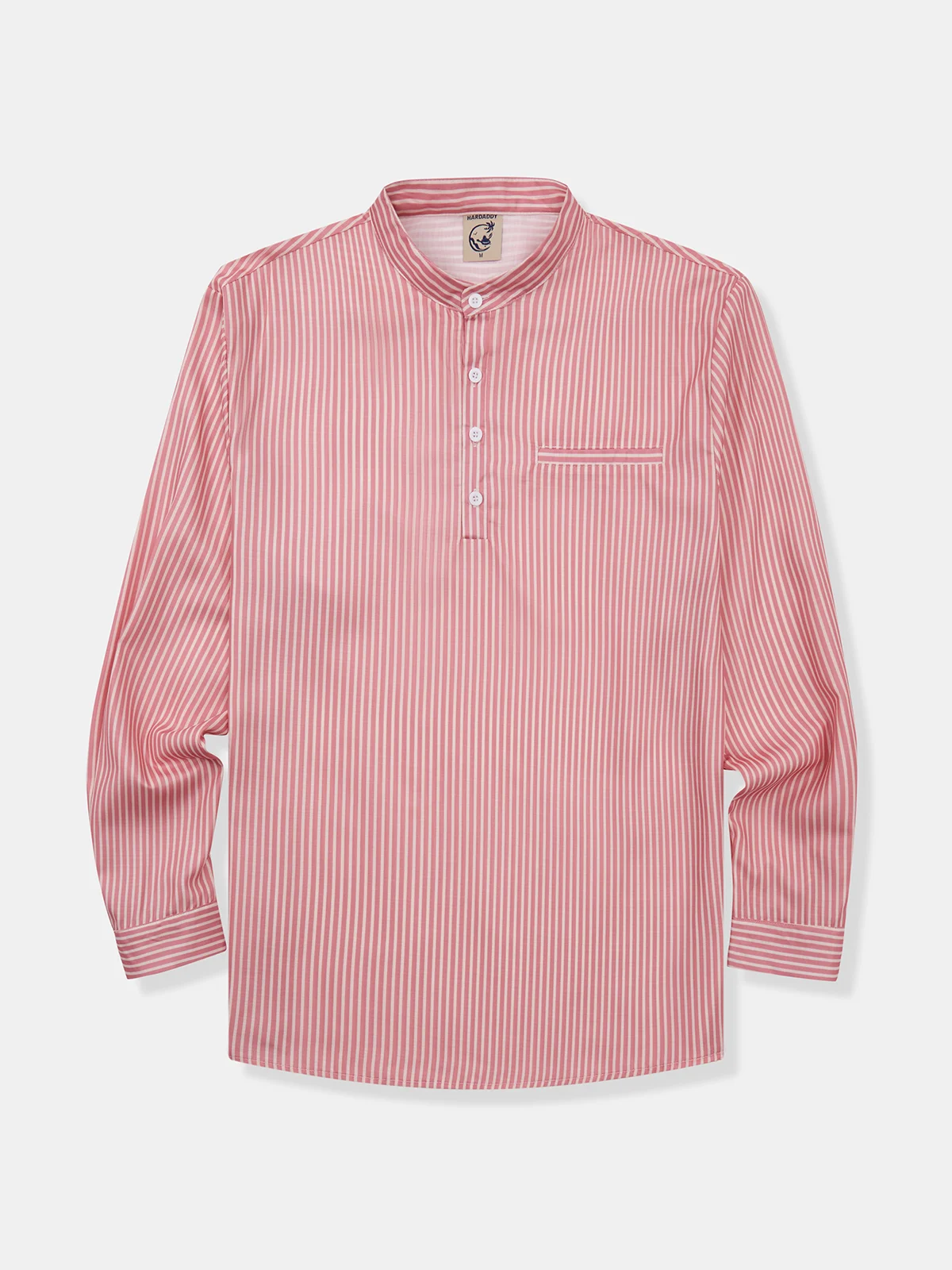 Striped Chest Pocket Long Sleeve Casual Shirt