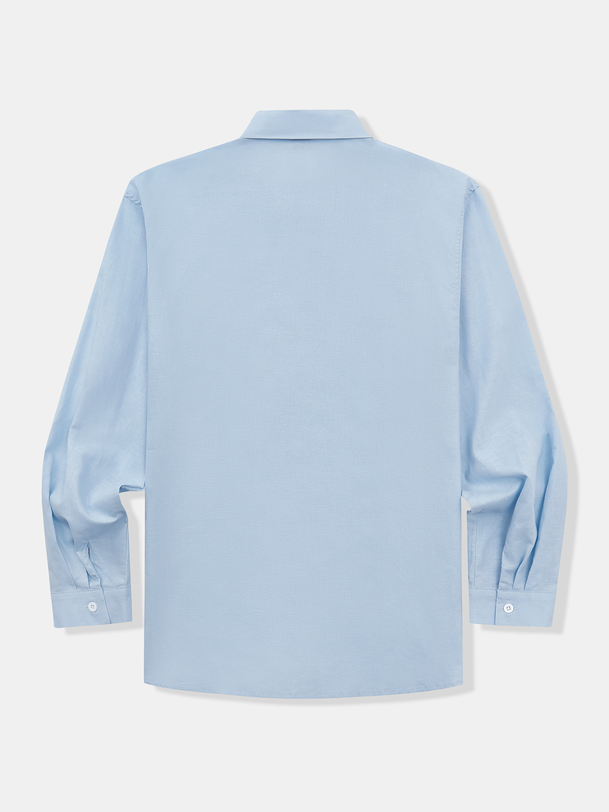 Plain Cotton And Linen Long Sleeve Casual Shirt