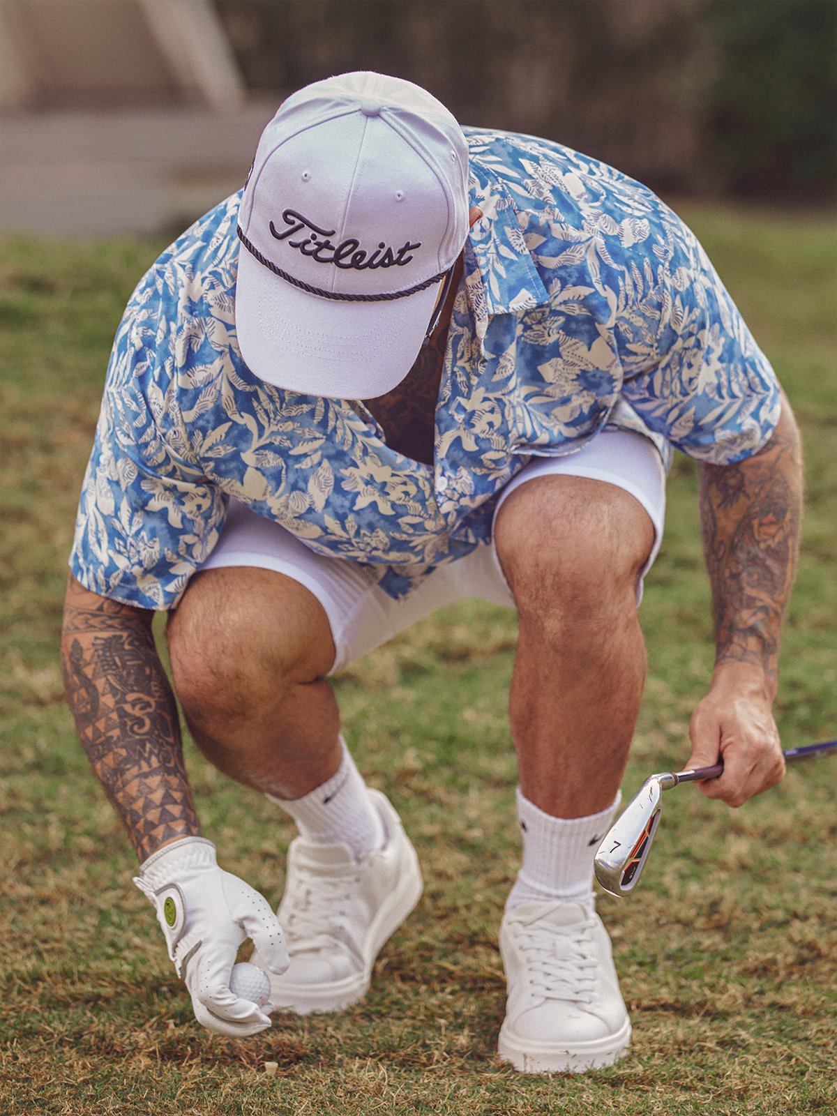 Tropical Floral Chest Pocket Short Sleeve Casual Shirt