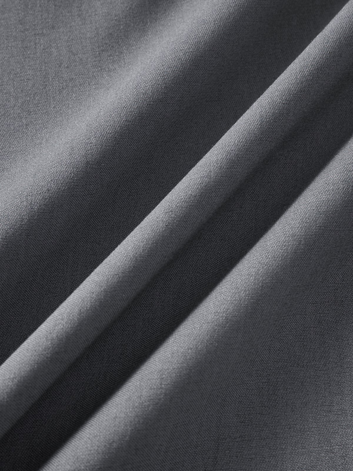 Plain Relaxed Flat-front Pants