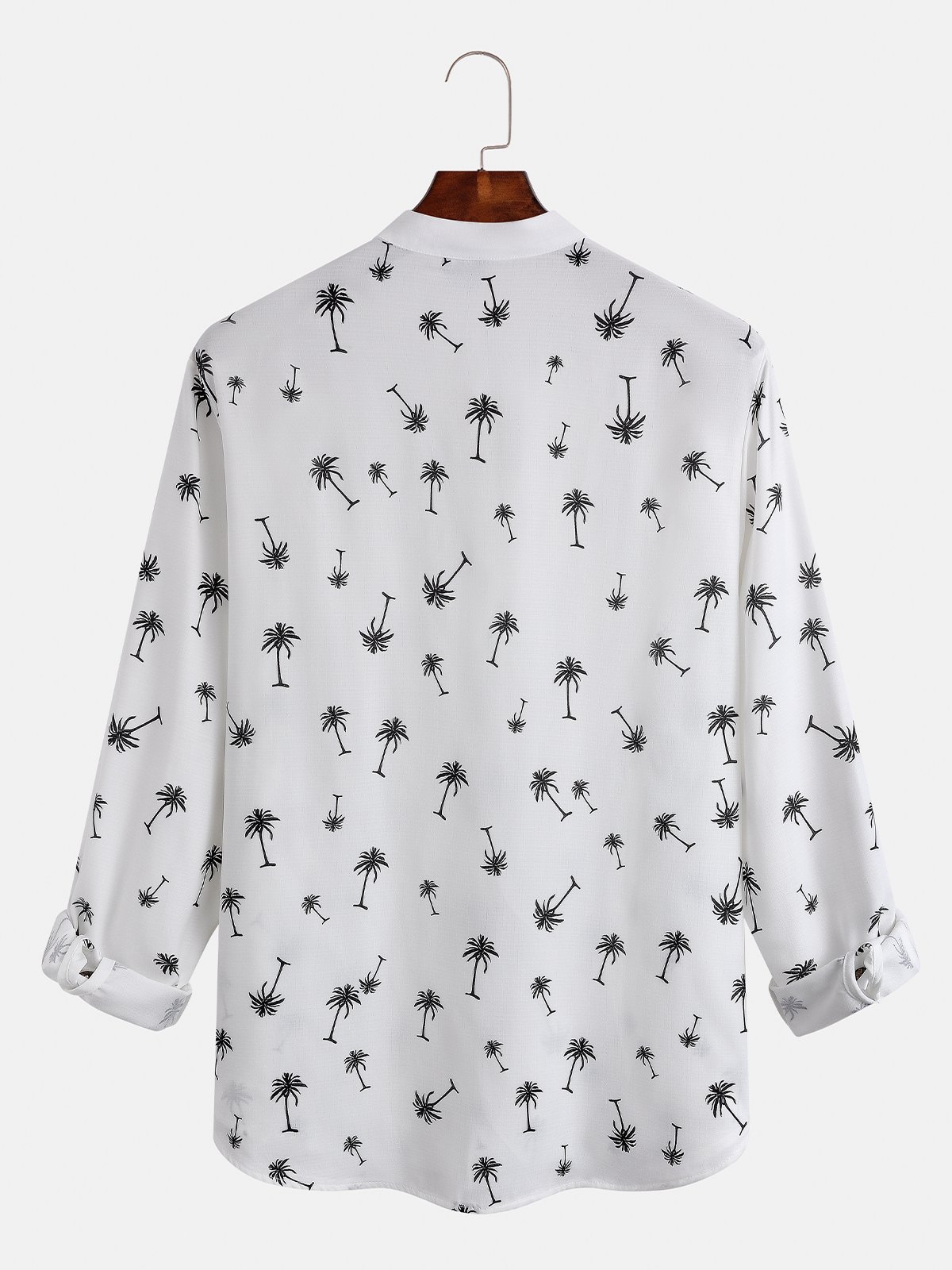 Cotton Linen Hawaii Resort Casual Long Sleeve Shirt