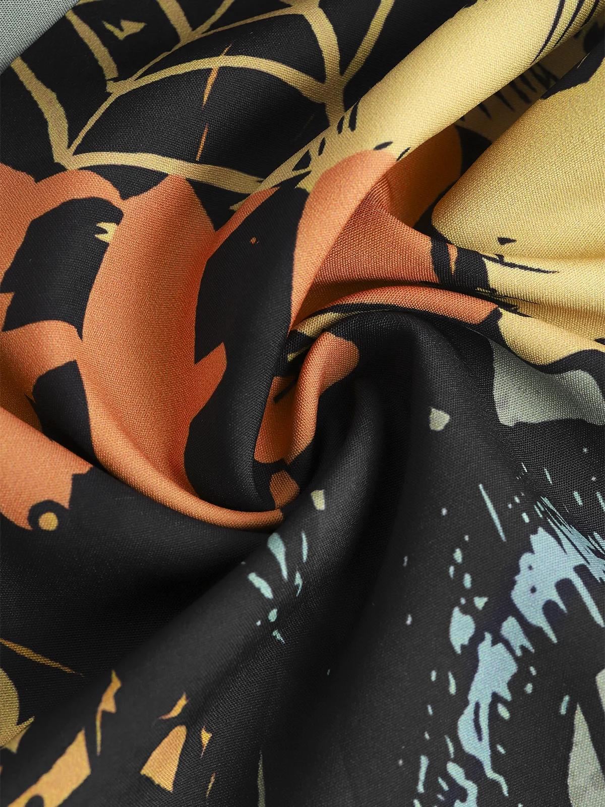 Halloween Men's Floral Shirt Shirt Collar Polyester Fibre Casual 