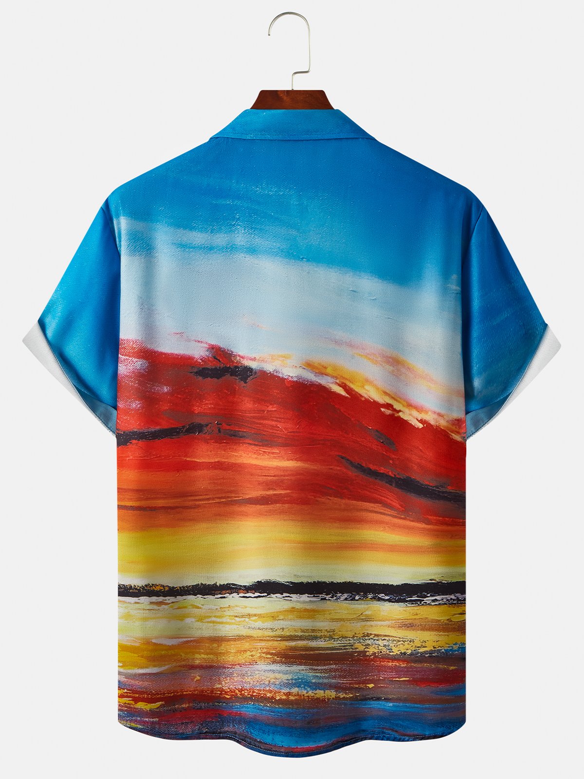 Cotton And Linen Holiday Leisure Short-sleeved Shirt