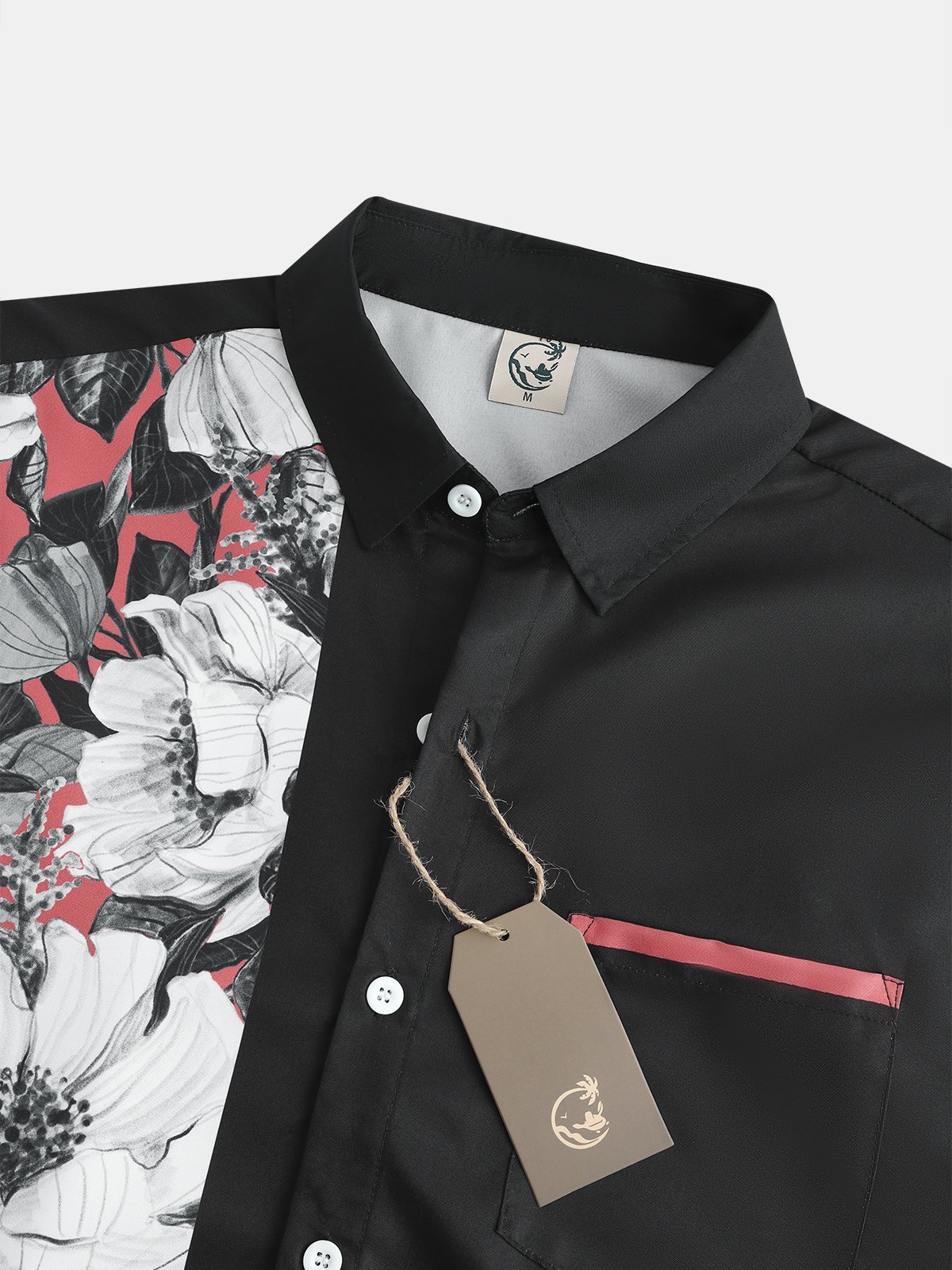 Men's Floral Print Short Sleeve Shirt