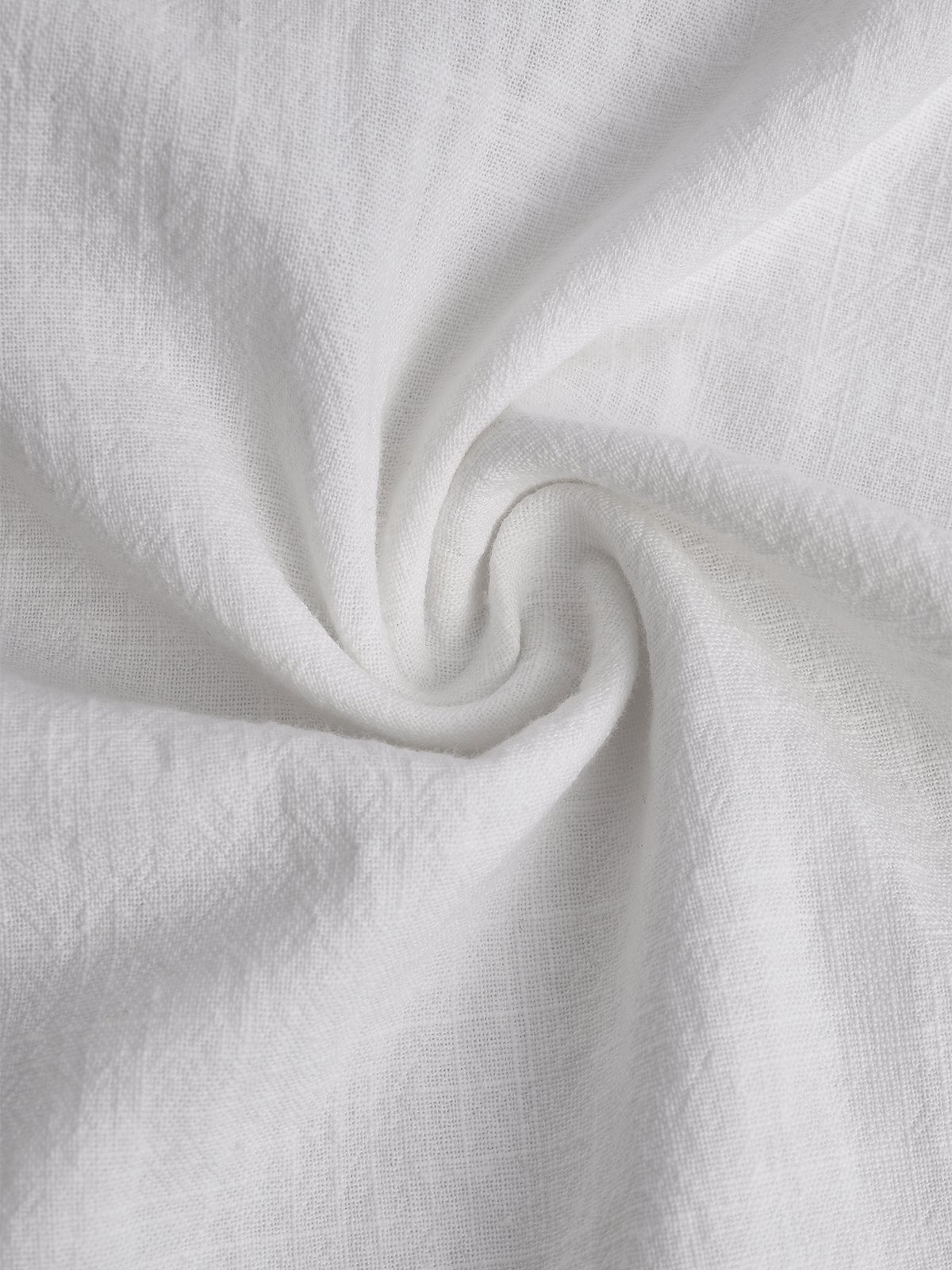 Men's Cotton Linen Style Pocket Long Sleeve Shirt