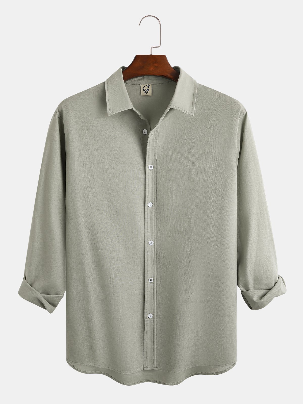 Men's Cotton Linen Long Sleeve Shirt
