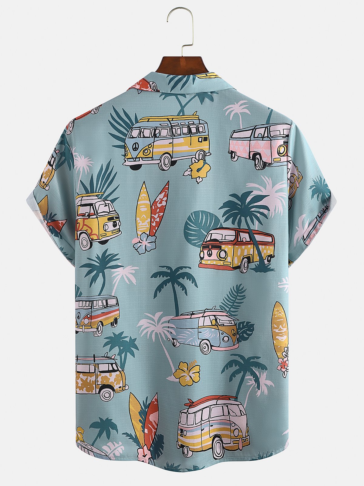 Cotton And Linen Holiday Leisure Short-sleeved Shirt