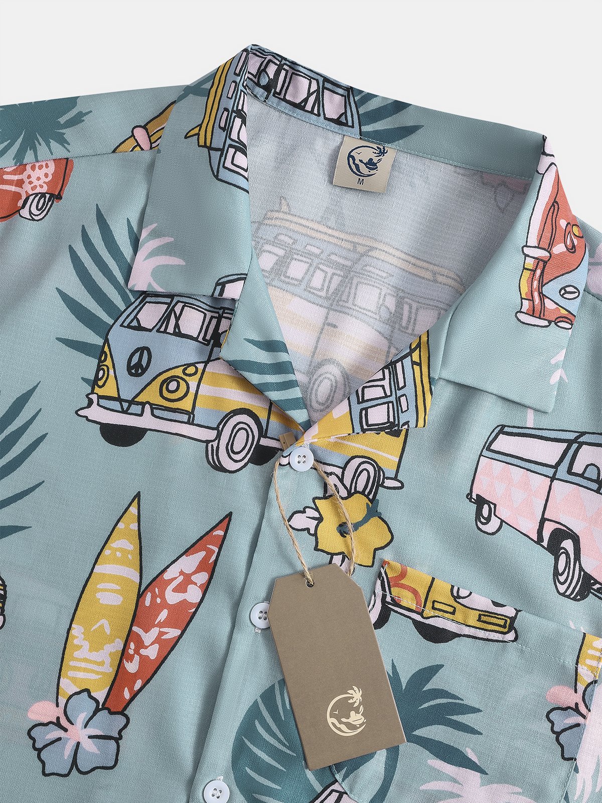 Cotton And Linen Holiday Leisure Short-sleeved Shirt