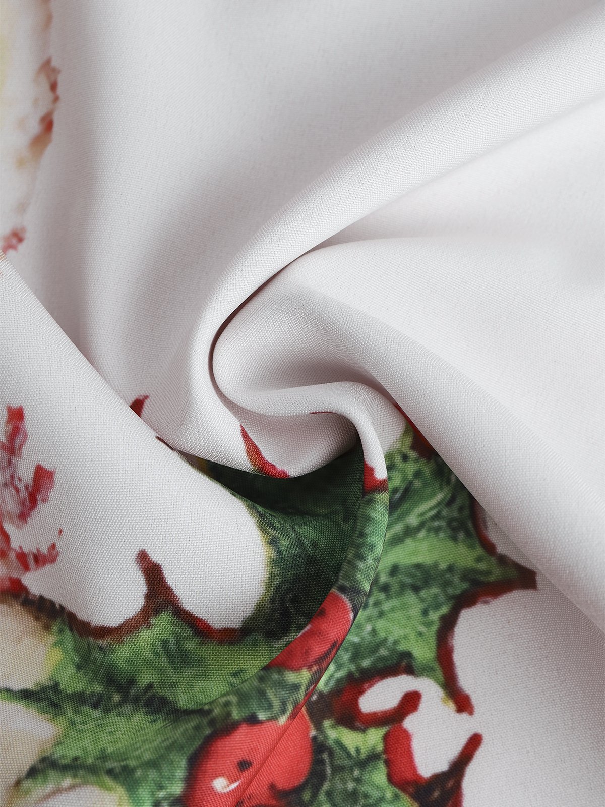 Men's Christmas Print Casual Breathable Pocket Short Sleeve Shirt