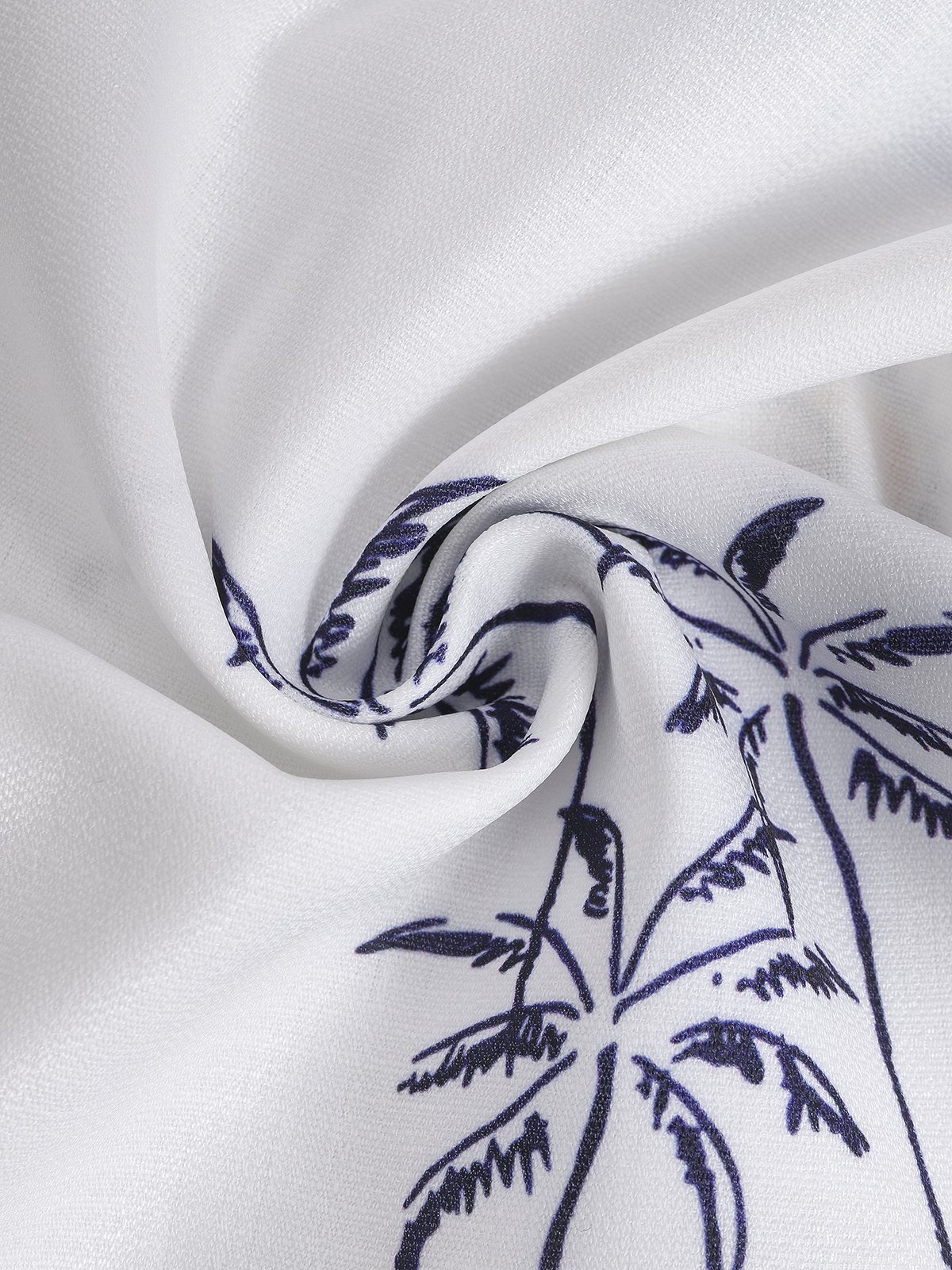 Printed cotton and linen style coconut comfortable hemp long sleeve shirts