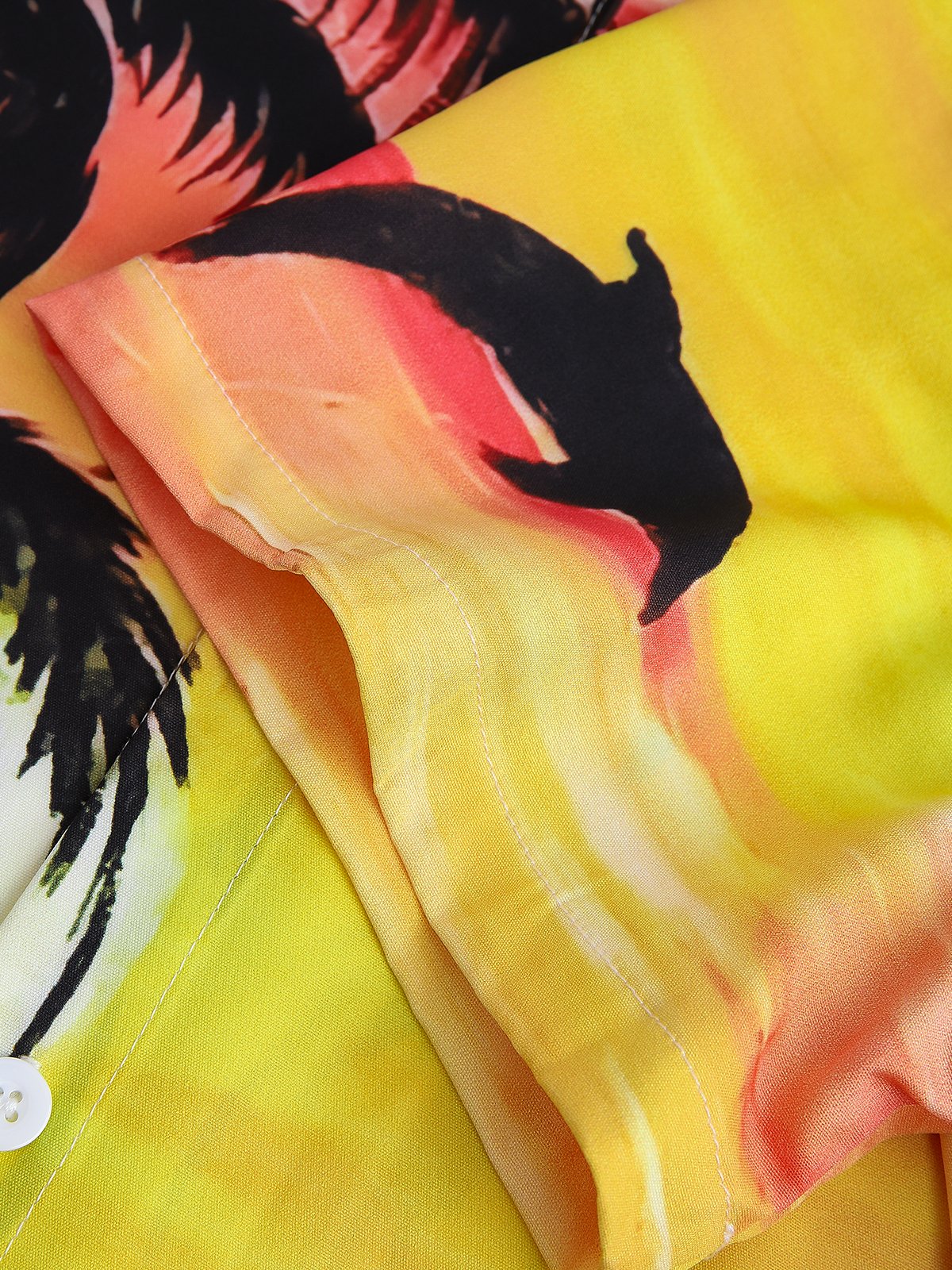 Men's Breathable Cool Fabric Printed Casual Breathable Hawaiian Short Sleeve Shirt