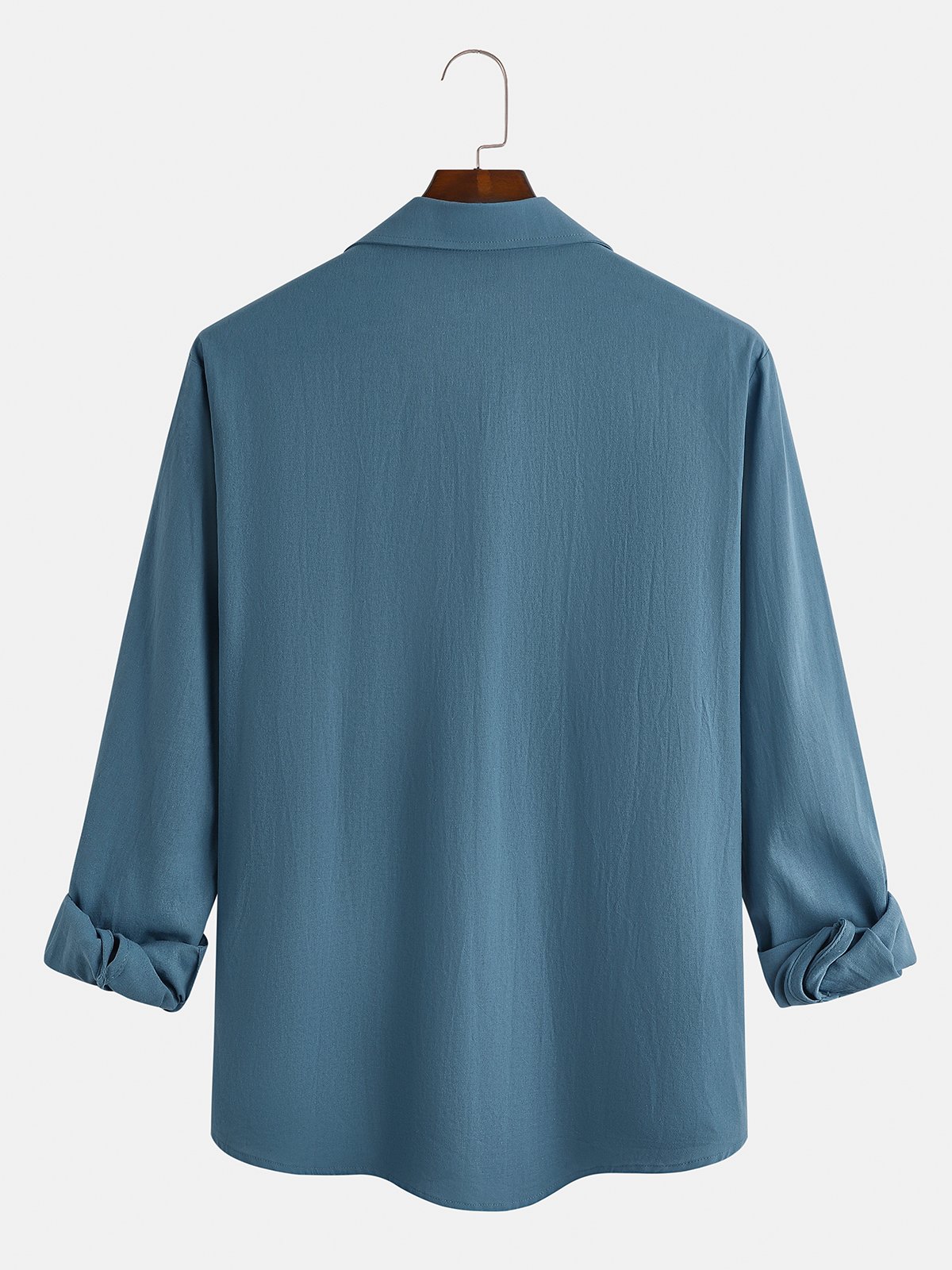 Colorblock Stripe Short Sleeve Shirt Cotton Linen Star Solid Long Sleeve Shirt