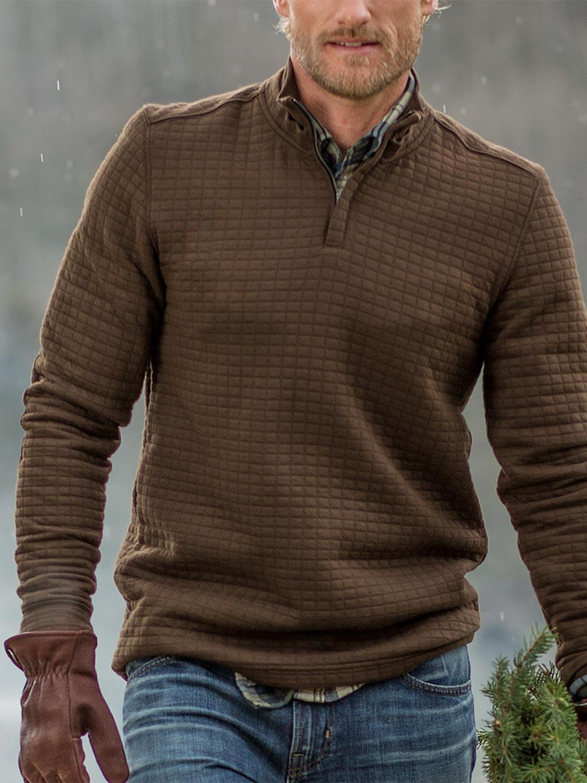 Stand Collar Sweatshirt