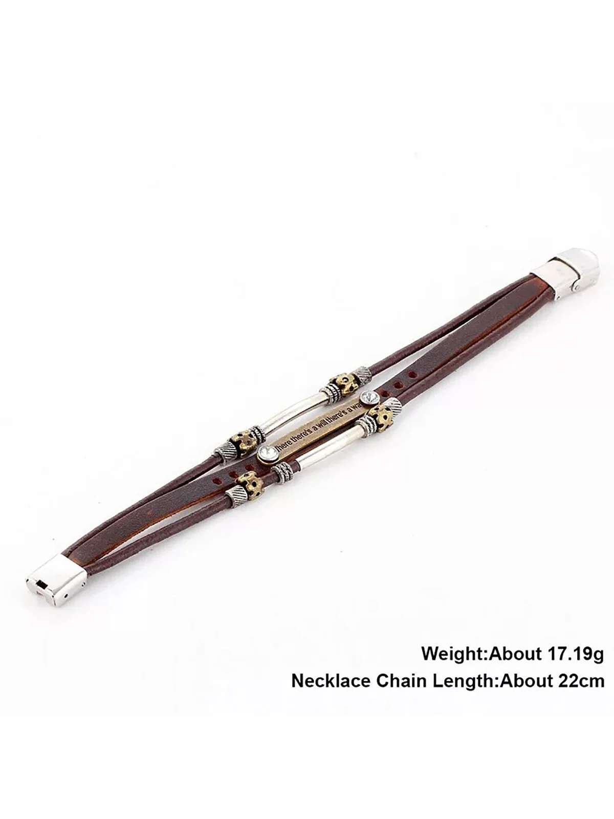 Vintage Punk Multilayer Bracelet PU Leather Woven Bracelet